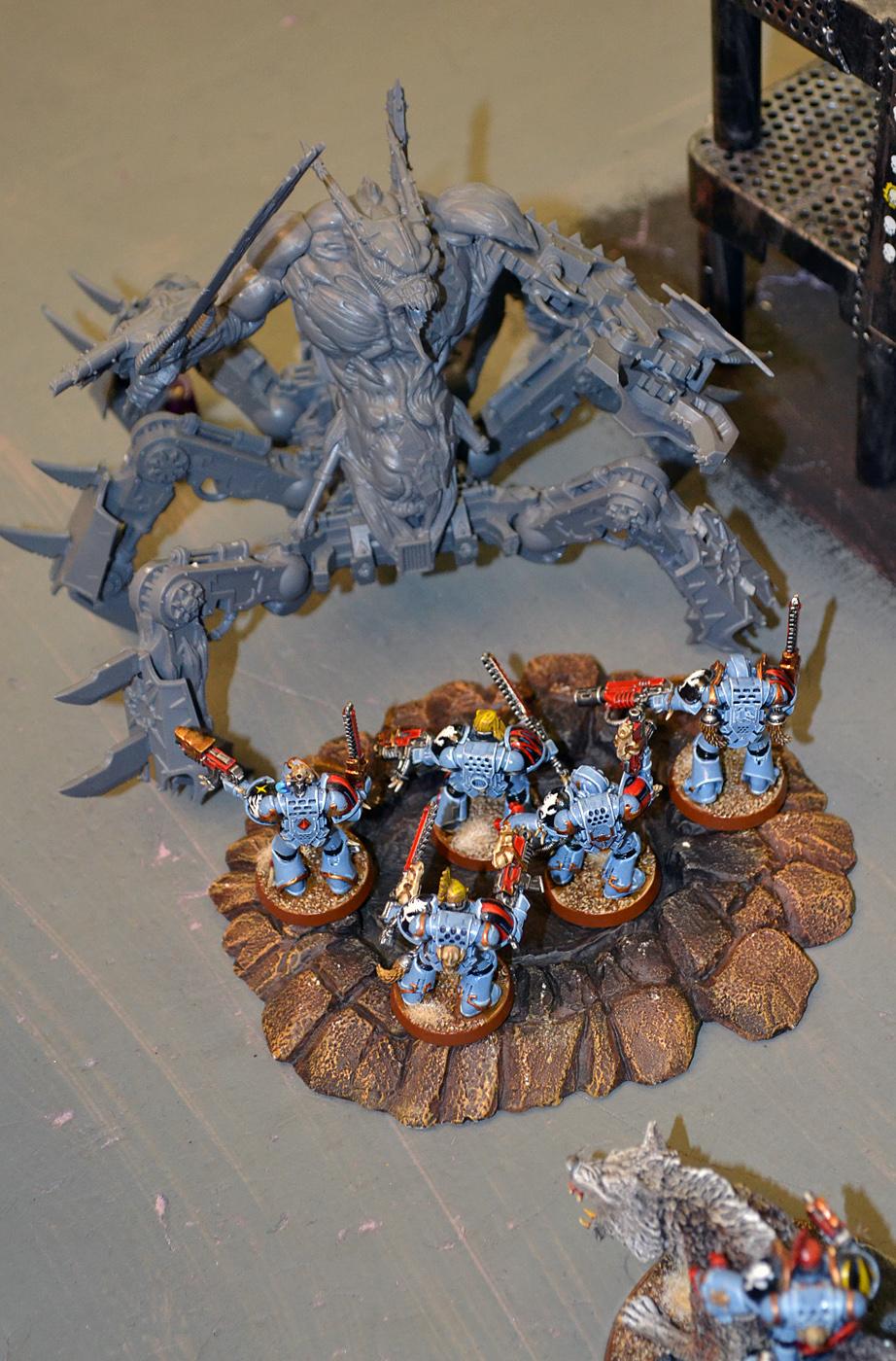 1000 Points, Battle Report, Chaos Daemons, Space Wolves, Warhammer 40,000