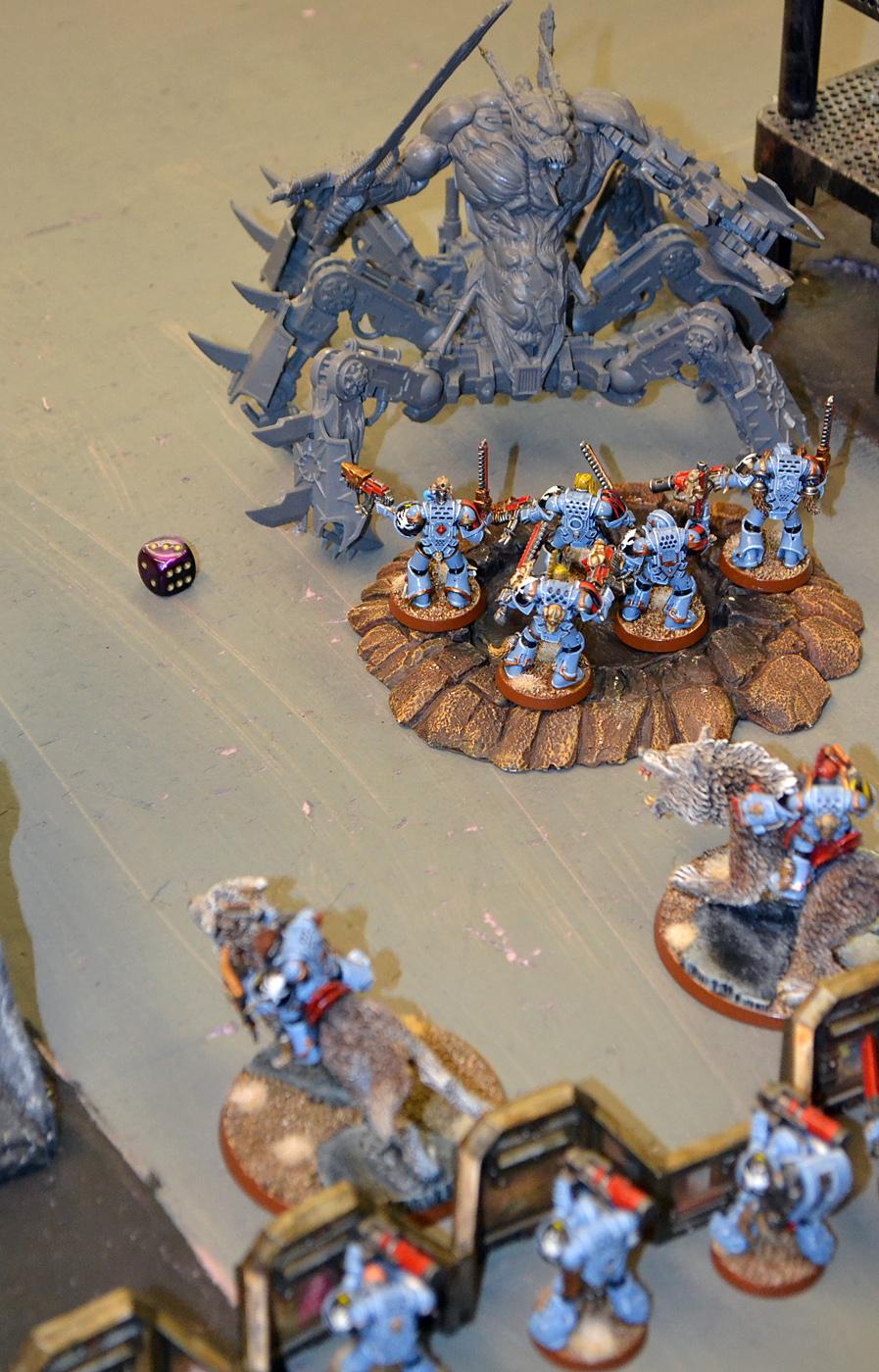 1000 Points, Battle Report, Chaos Daemons, Space Wolves, Warhammer 40,000