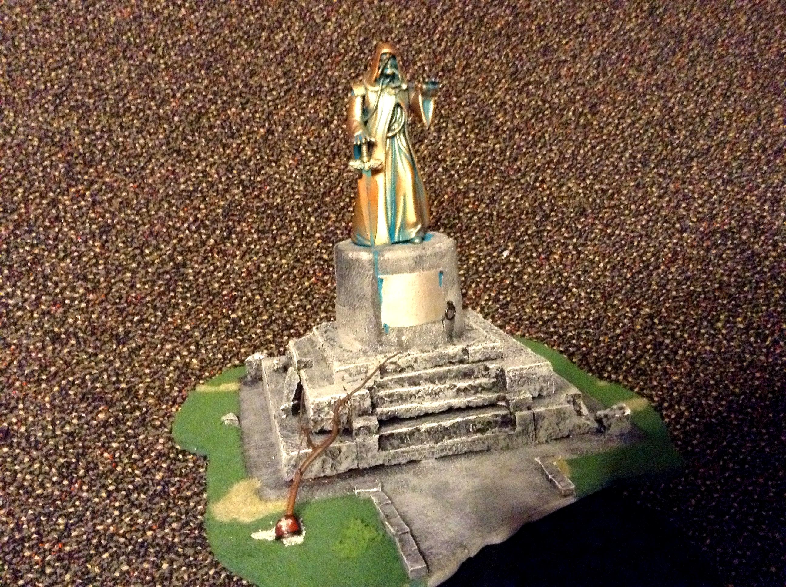 Adeptus, Bronze, Deus, Machine God, Mechanicus, Space Marines, Statue, Steps, Terrain