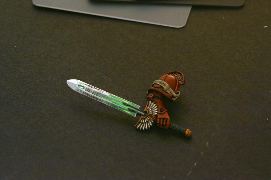 Blood Angels, Glow, Green, Power Sword