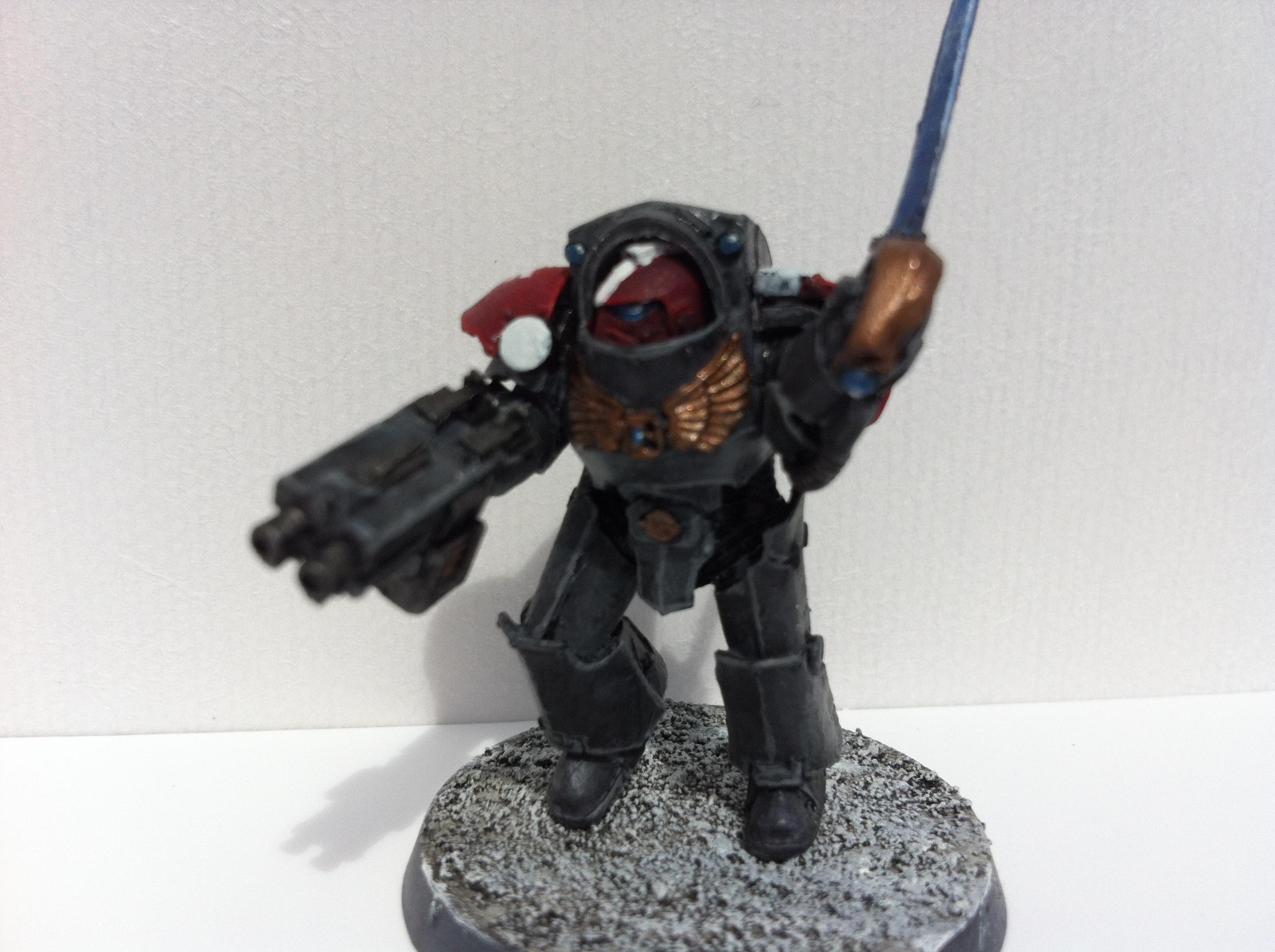 Space Marines, Tartaros Terminator, Terminator Sergeant, Warhammer 40,000