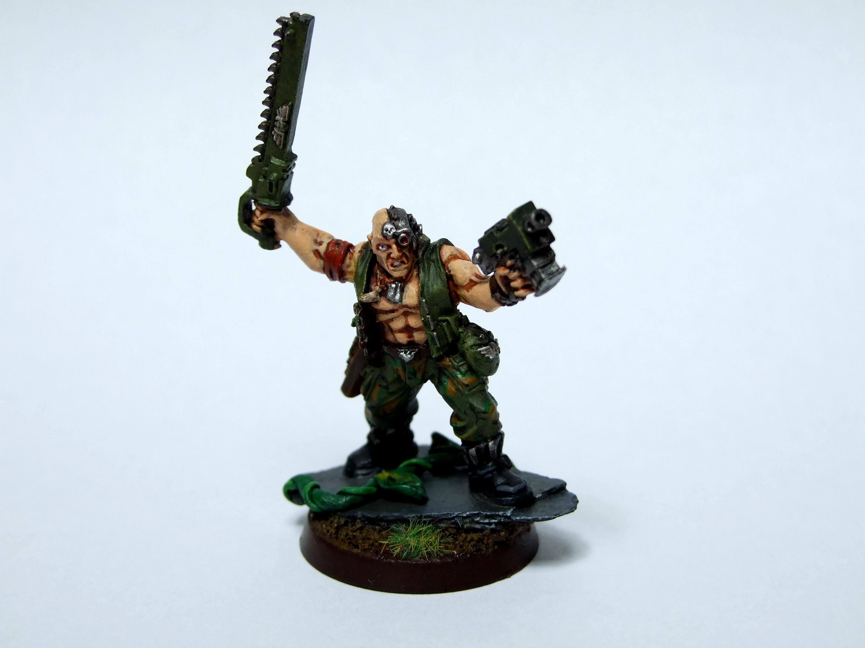 Catachan, Imperial Guard, Jungle, Oficer, Warhammer 40,000