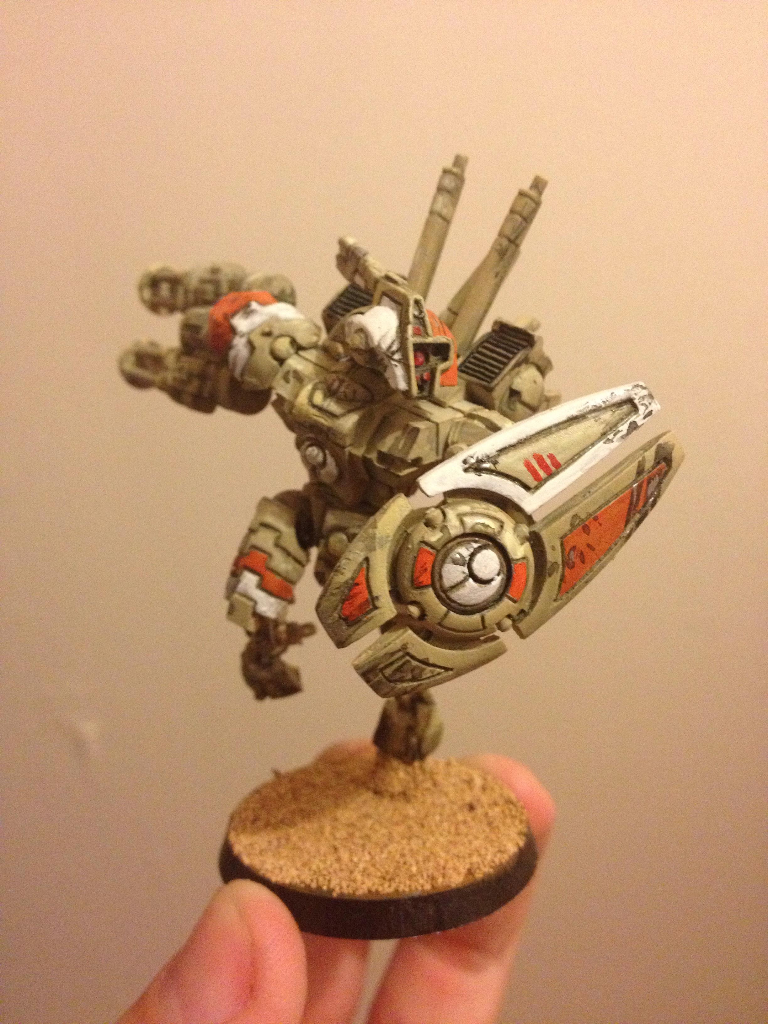 Battlesuit, Commander, Desert, Tau, Warhammer 40,000