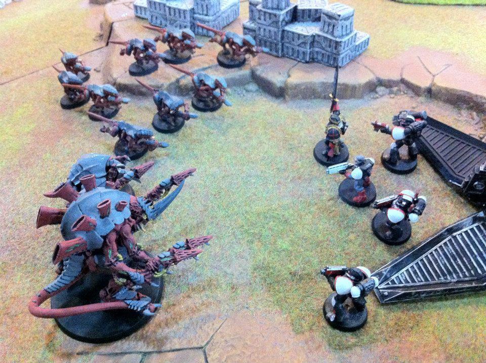 Battle, Battle Report, Black Templars, Diorama, Space Marines, Tyranids, Warhammer 40,000, Warhammer Fantasy