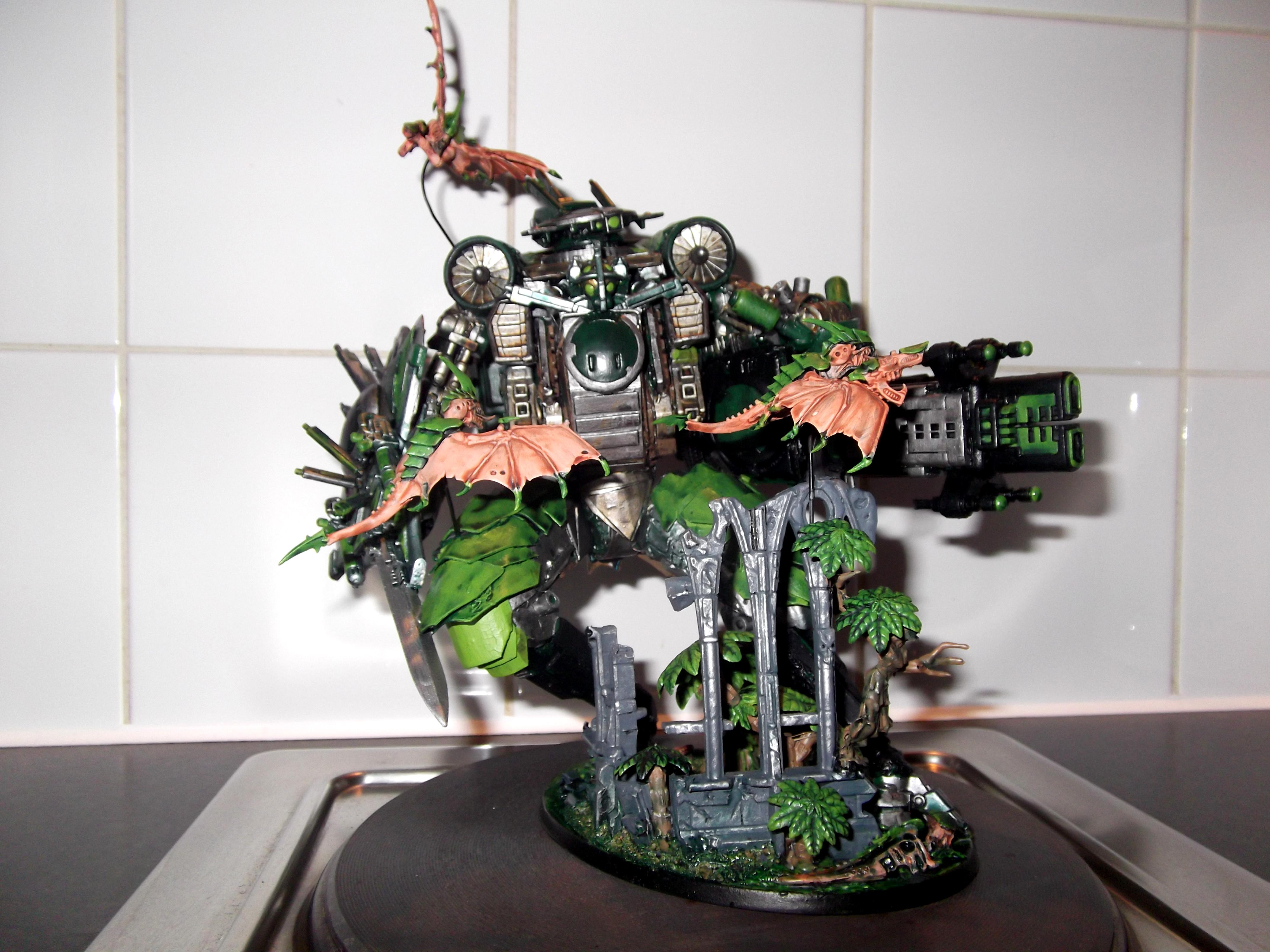 Battlesuit, Conversion, Io Accelerator, Jikoku, Painted, Riptide, Scratch Build, Swamp, Tau, Warhammer 40,000