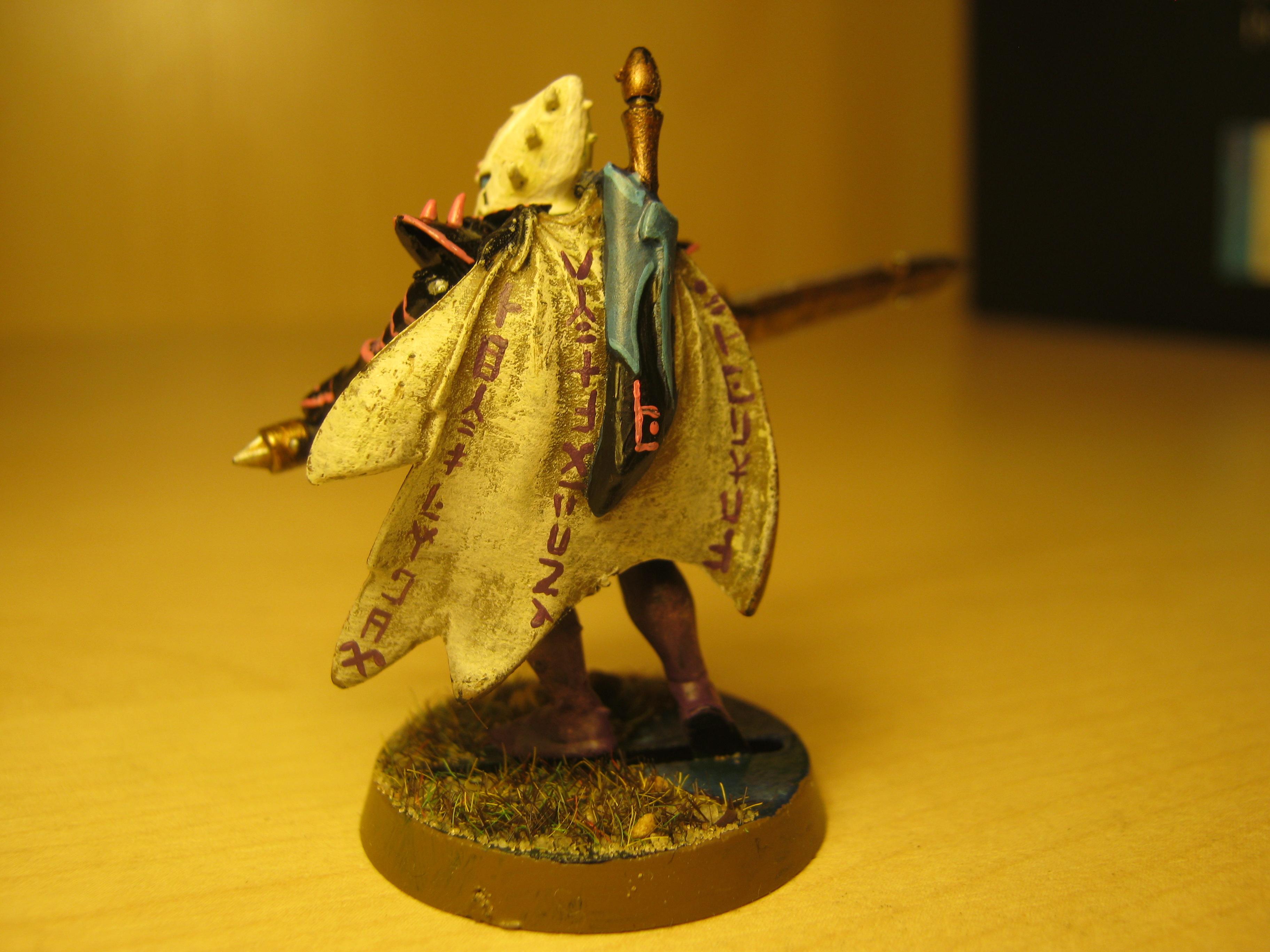 Detail of the runes on the cloak