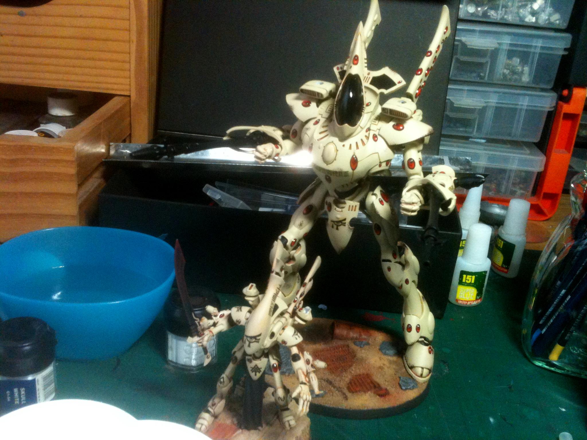 Eldar, Ulthwe, White, Wraithknight