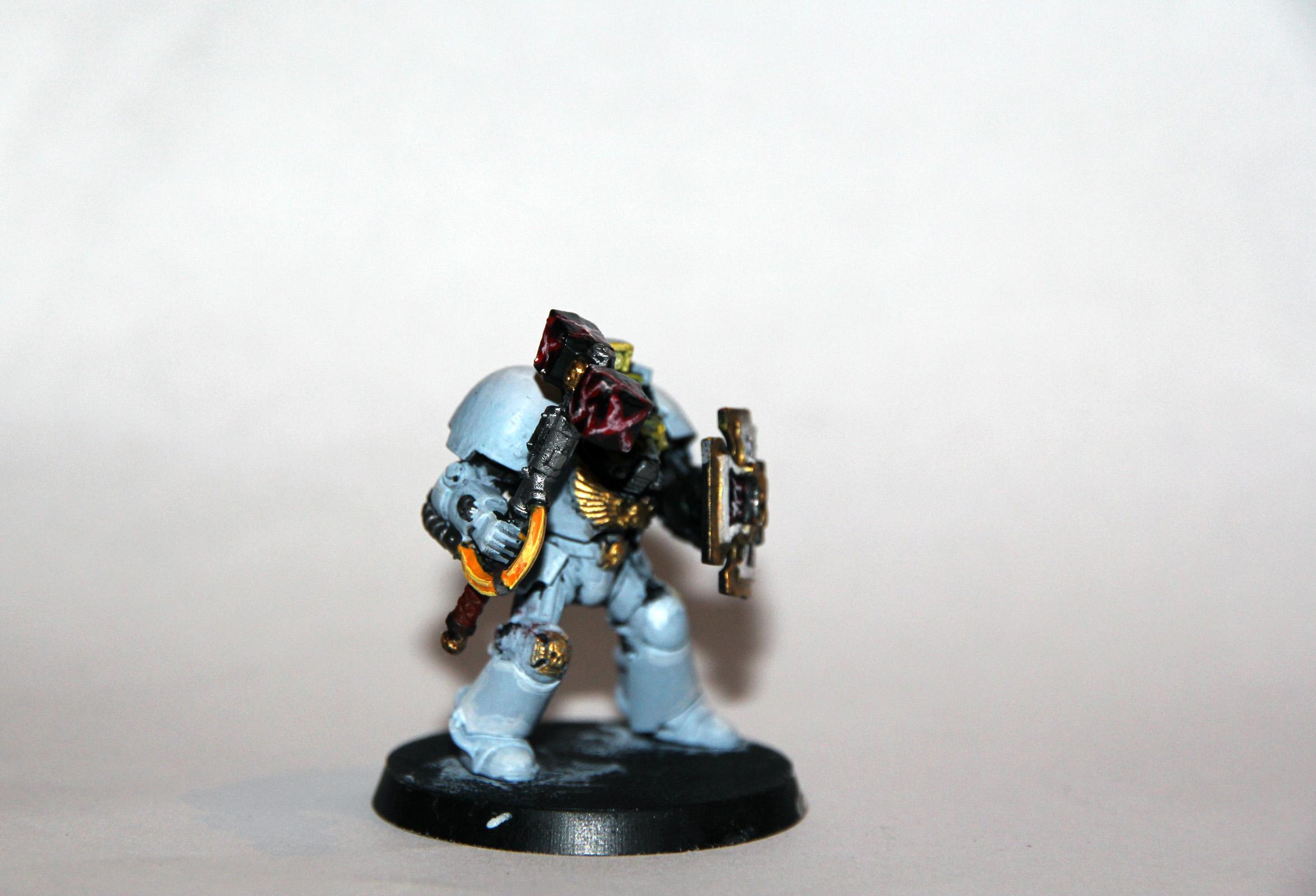 40mmbase, Space Wolfes, Storm Shield, Sw, Terminator Armor, Thunder Hammer, Warhammer 40,000