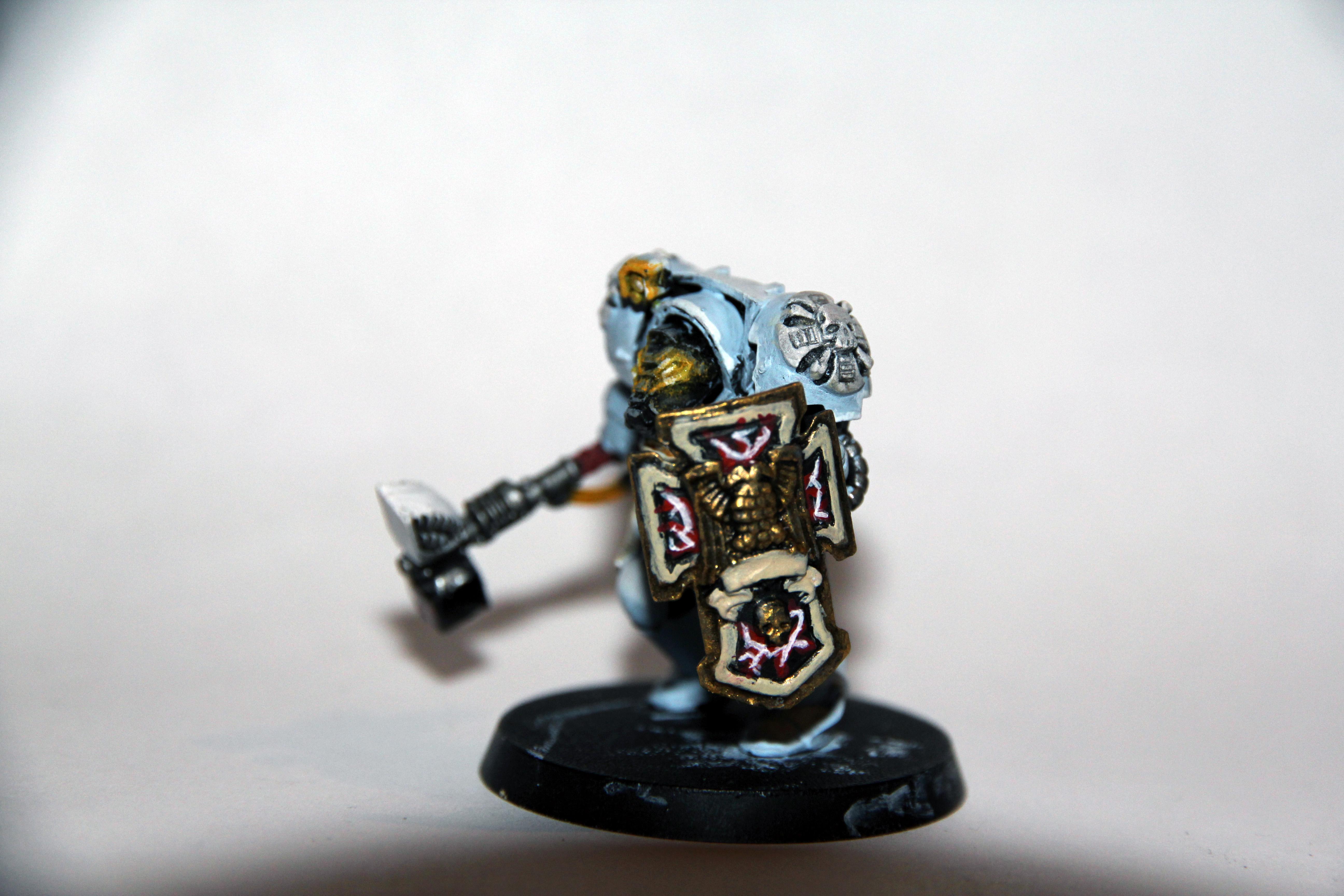 40mmbase, Space Wolfes, Storm Shield, Sw, Terminator Armor, Thunder Hammer, Warhammer 40,000