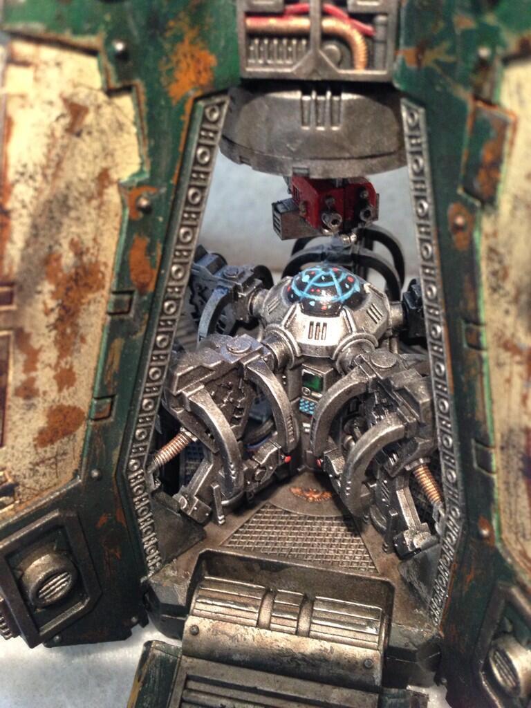 Weathered Dark Angels Drop Pod