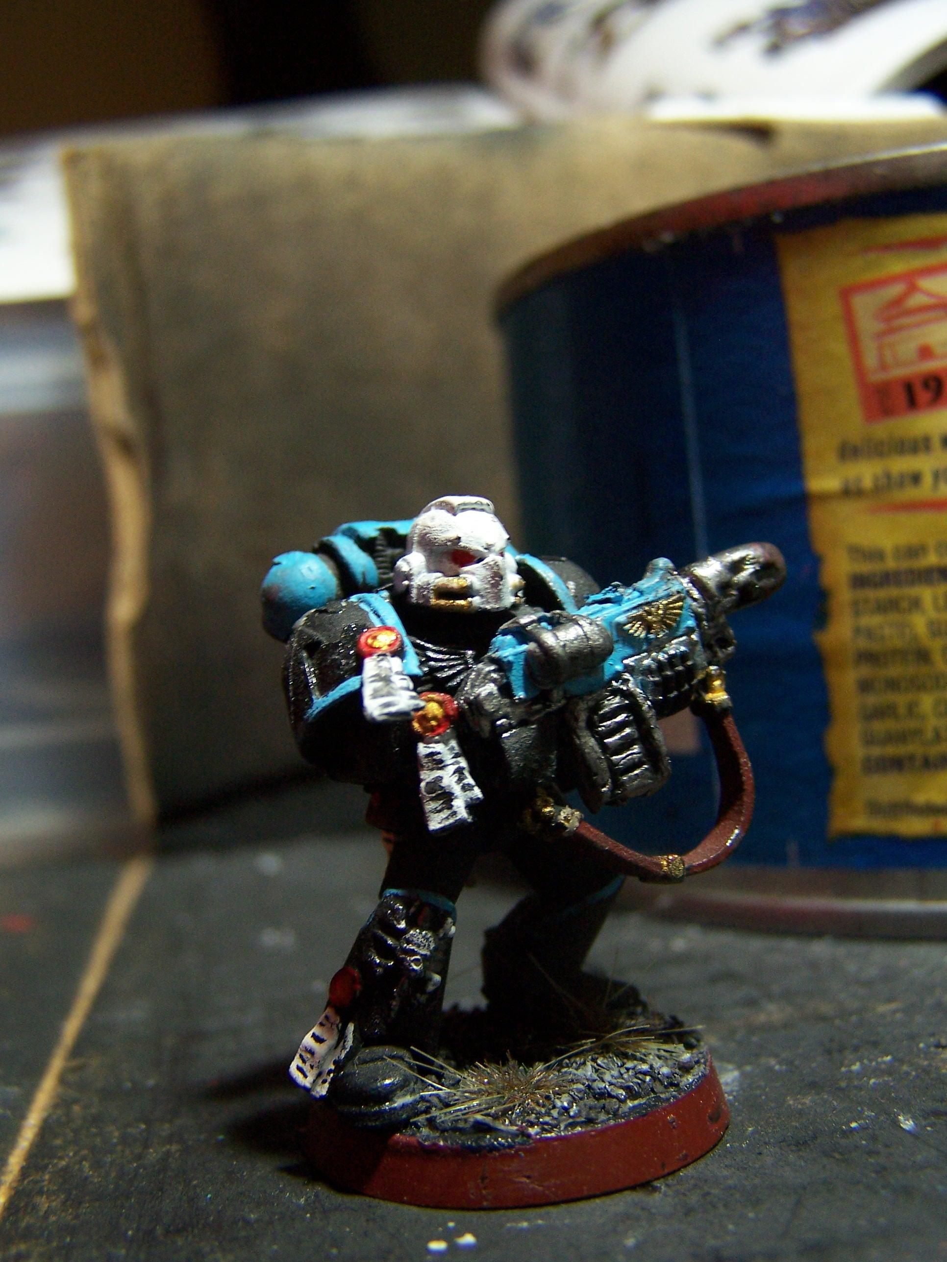 View from the left after painting the grey stuff