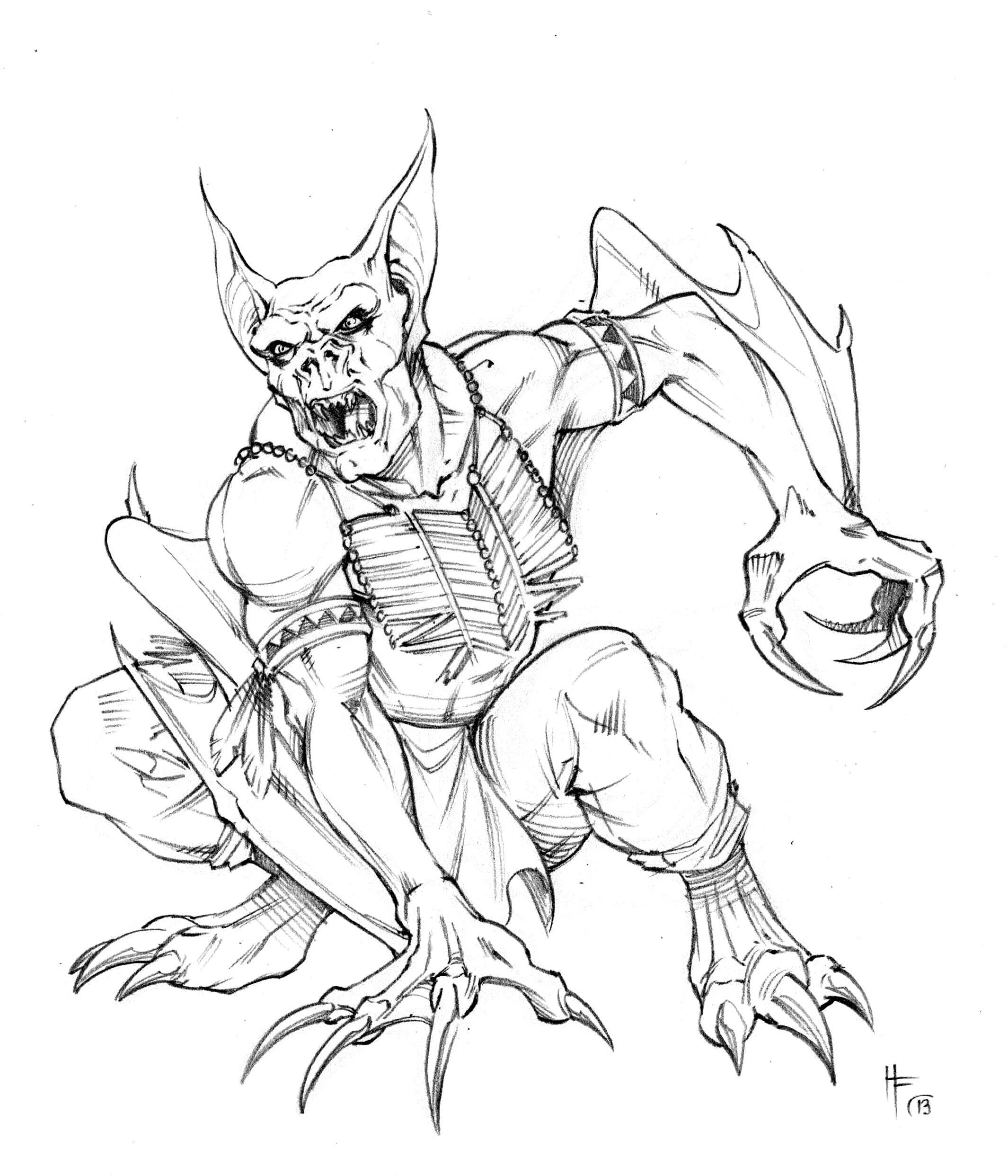 Werebat Sketch