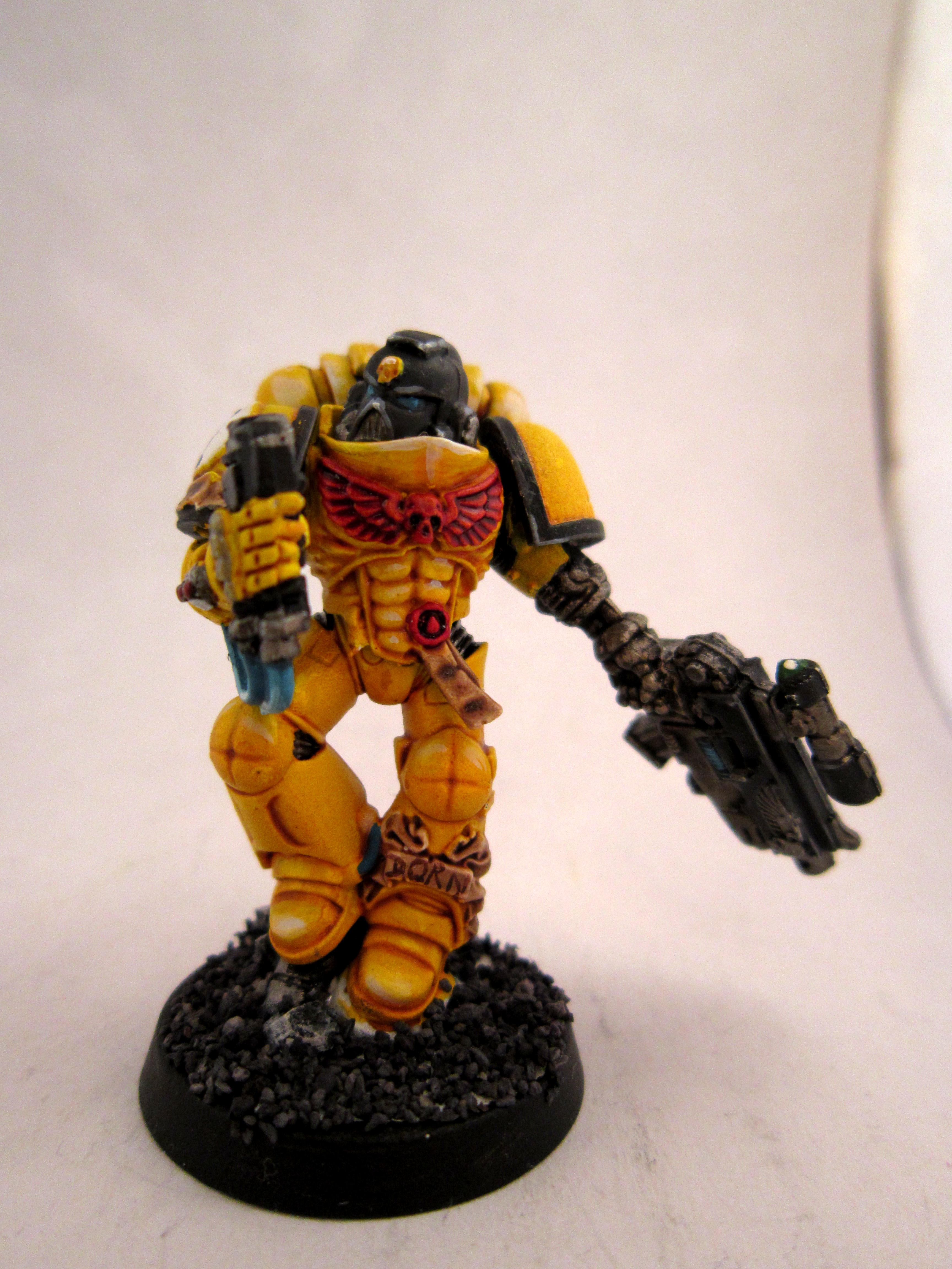 Auspex, Combi-plasma, Imperial Fists, Space Marines, Sternguard, Yellow