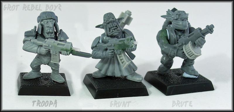 Goblins, Greenskins, Grots, Imperial Guard, Orks