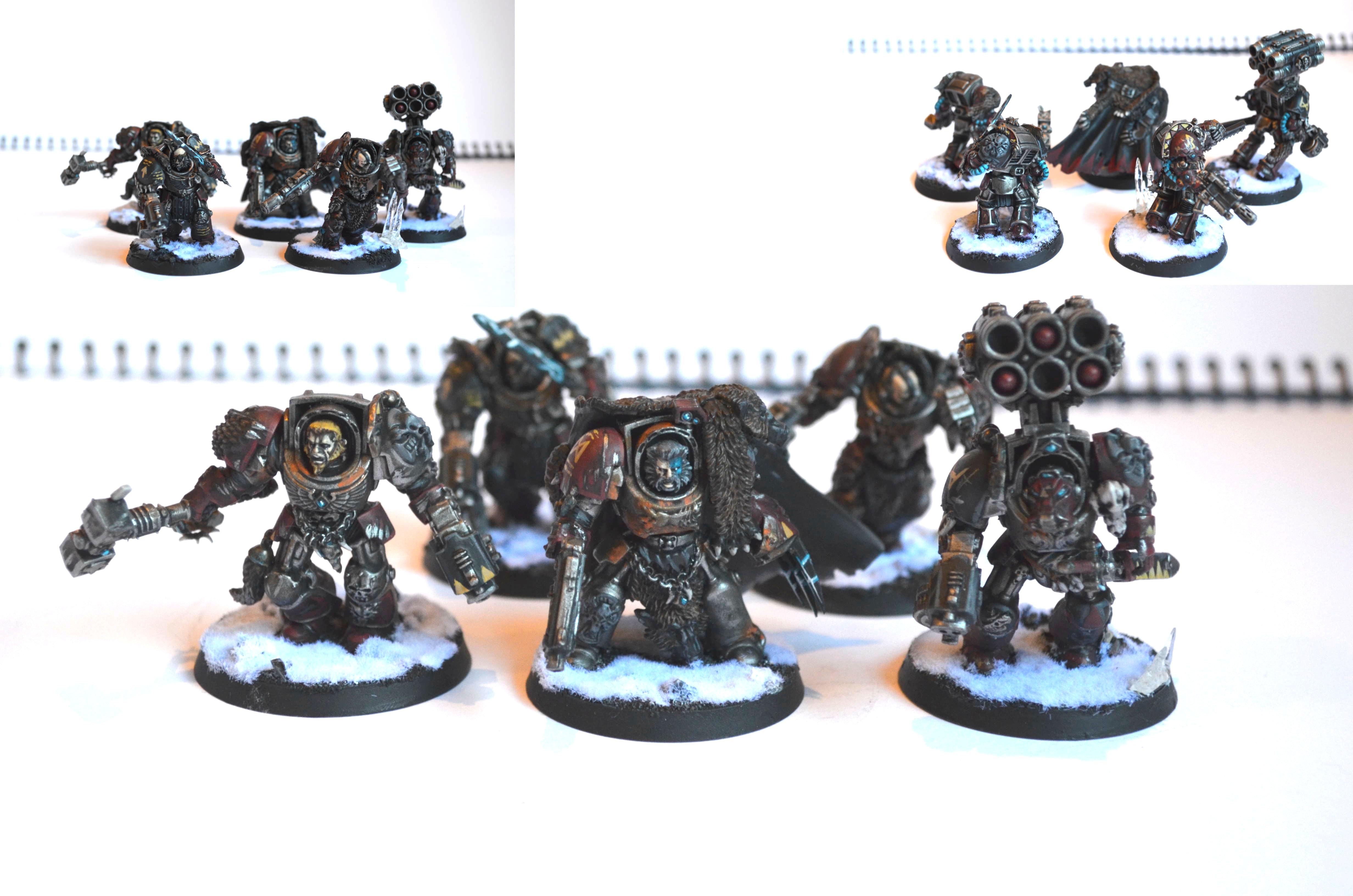 Iron Wolves, Space Wolves, Terminator Armor, Wolf Guard