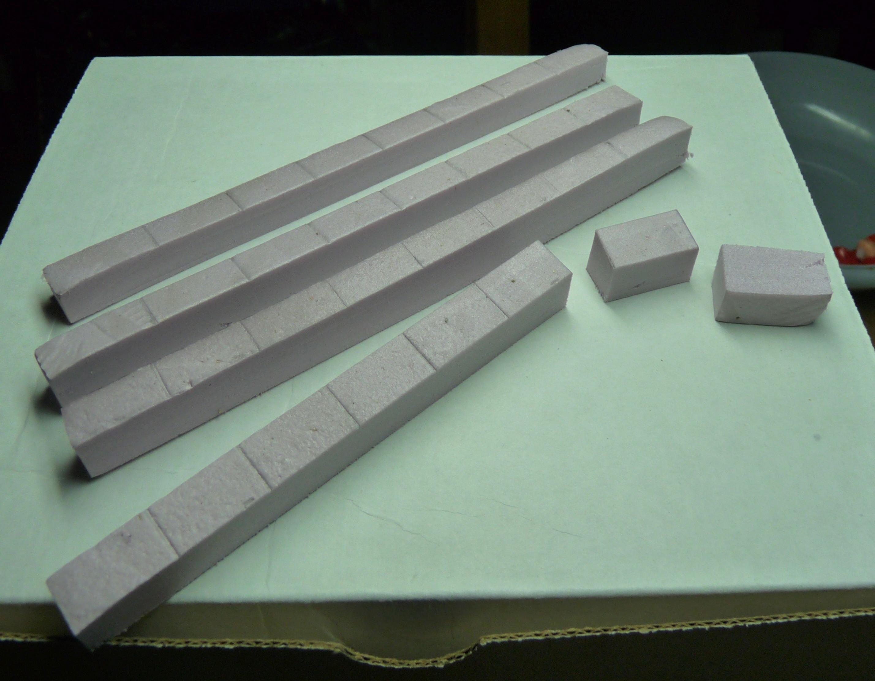 Bricks, Foam, Scratch Build, Terrain, Wall