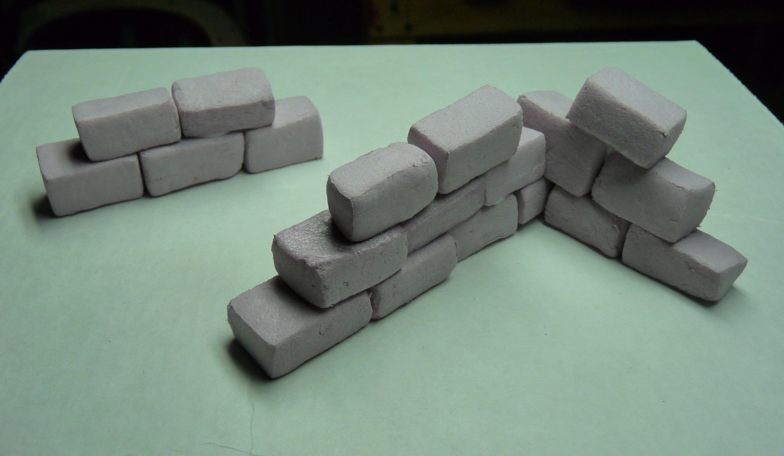 Bricks, Foam, Scratch Build, Terrain, Wall