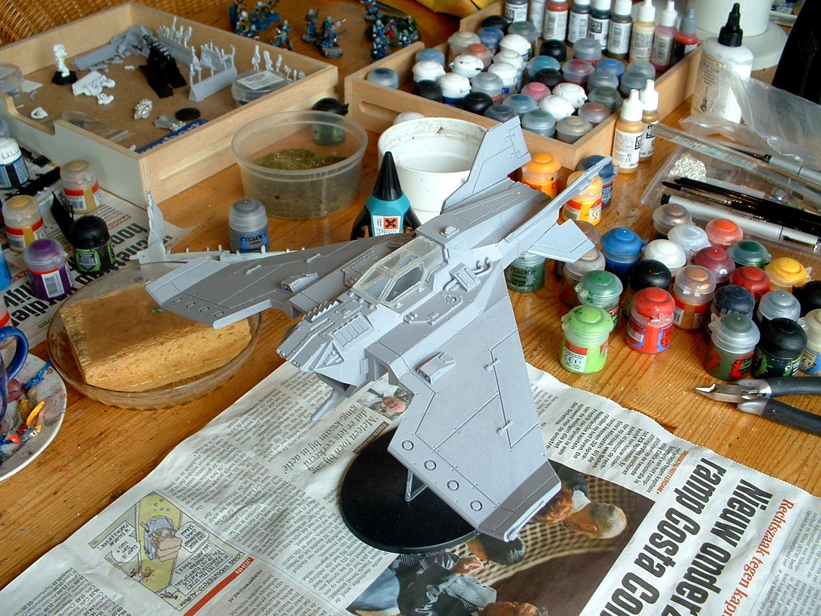 Adepta Sororitas, Avenger Strike Fighter, Flyer, Forge World, Magnet, Sisters Of Battle, Voss Pattern Lightning