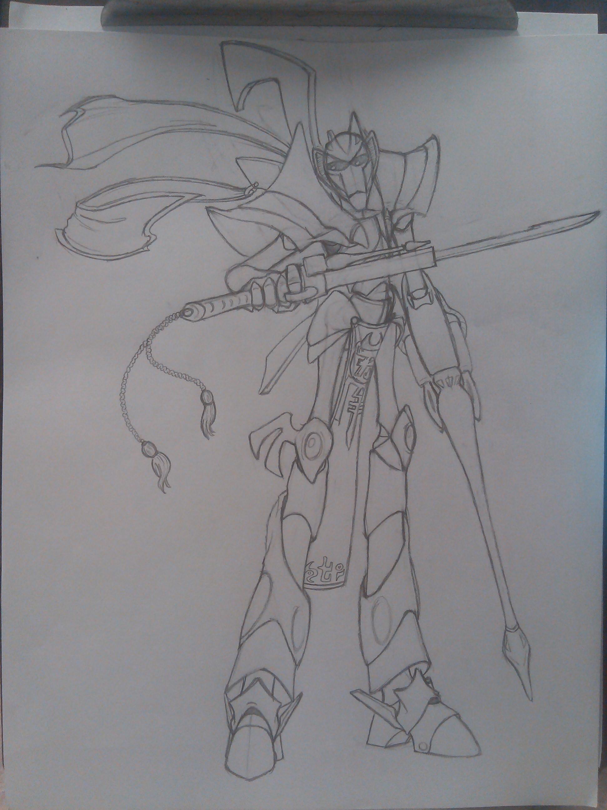 Second Eldar Titan I have sketched. 