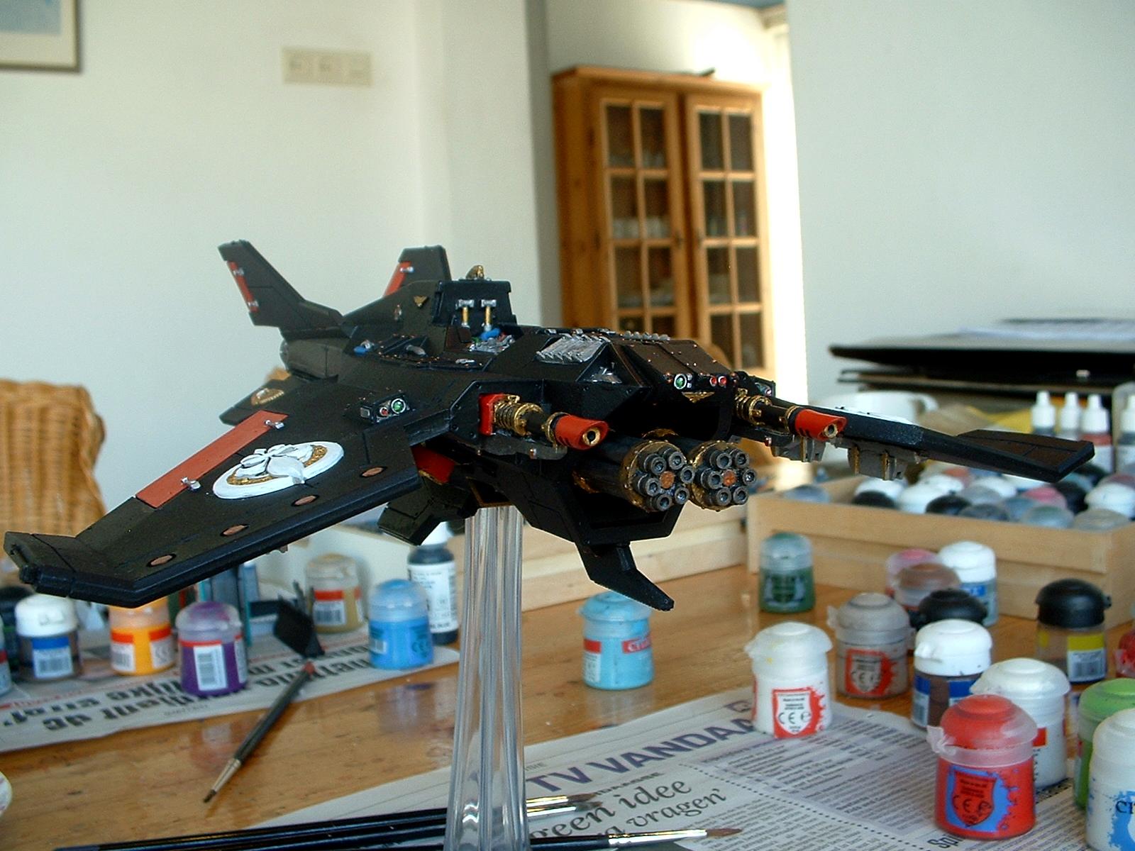 Adepta Sororitas, Avenger Strike Fighter, Flyer, Forge World, Sisters Of Battle, Voss Pattern Lightning