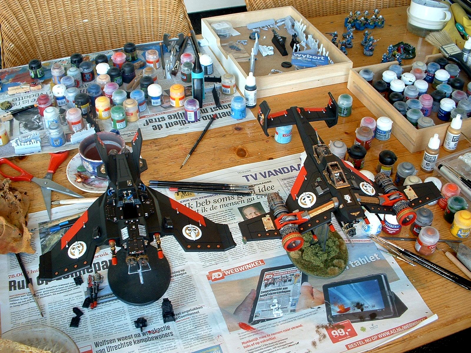 Adepta Sororitas, Avenger Strike Fighter, Flyer, Forge World, Sisters Of Battle, Voss Pattern Lightning