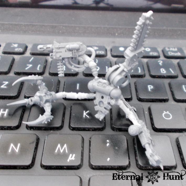 Chaos, Chaos Lord, Chaos Space Marines, Conversion, Huntmaster, Khorne, Khorne's Eternal Hunt, Kitbash, Tech Marine, Warhammer 40,000, Warpsmith, Work In Progress, World Eaters