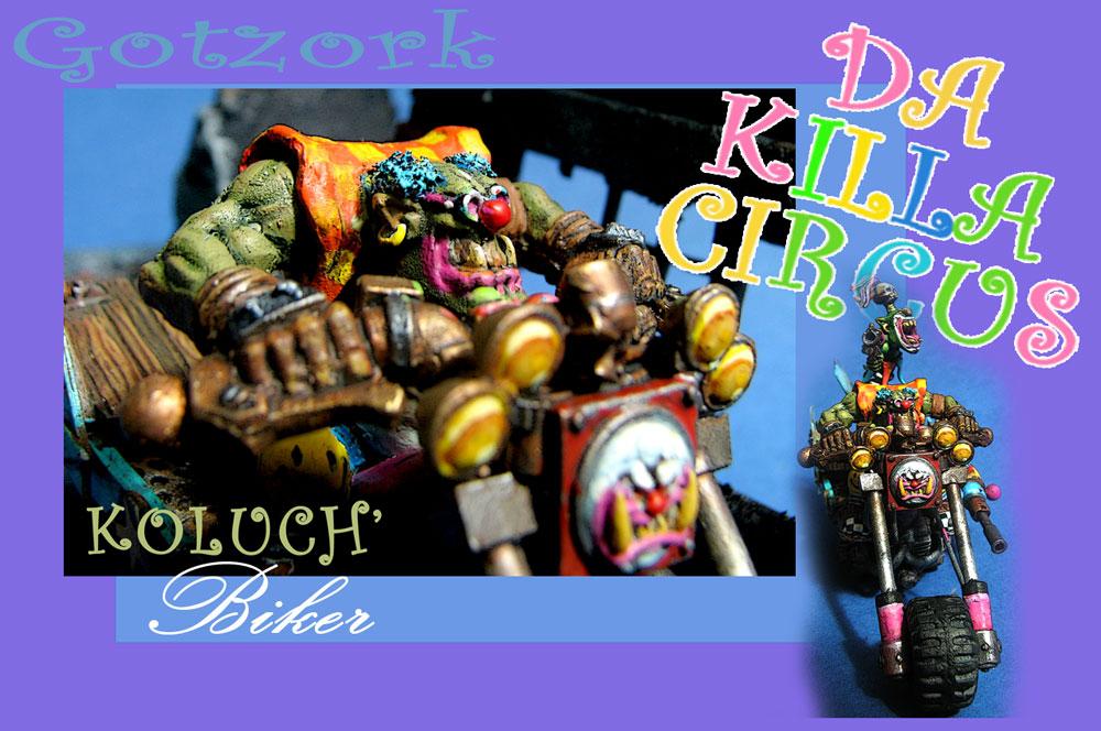 Bike, Conversion, Figurine, Gotzork, Humor, Killa Circus, Machine, Miniature, Orcs, Orks, Warhammer40000, Wk40