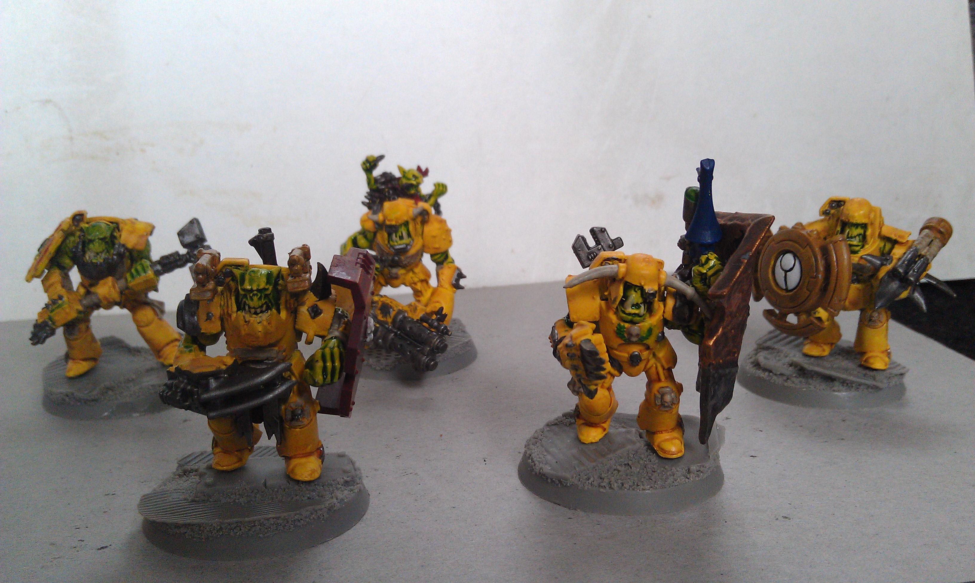 Ork Meganobz Squad painted