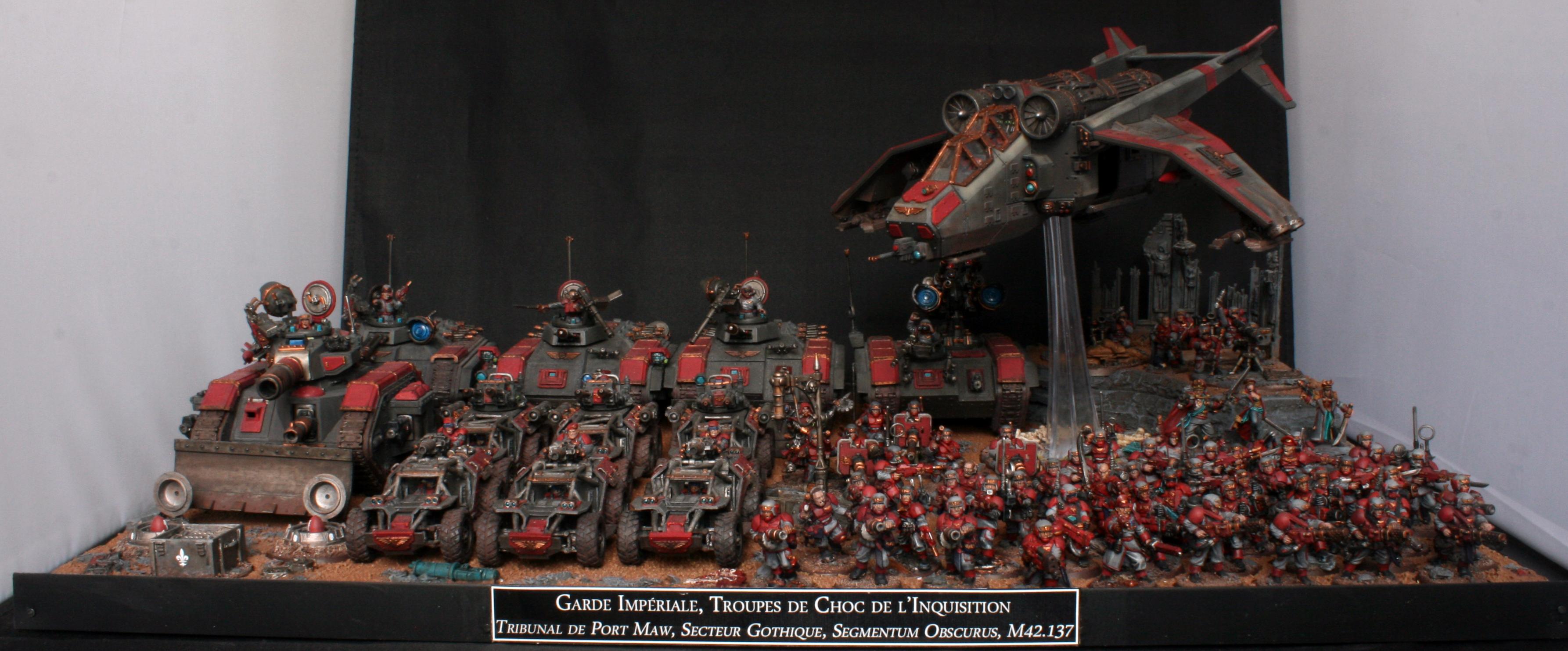 Arkaal, Chimera, Commissar, Display, Female, Forge World, Guard, Guardmens, Hydra, Imperial, Leman, Russ, Skivlana, Tauros, Tray, Valkyrie; Vendetta, Viktoria, Warhammer 40,000