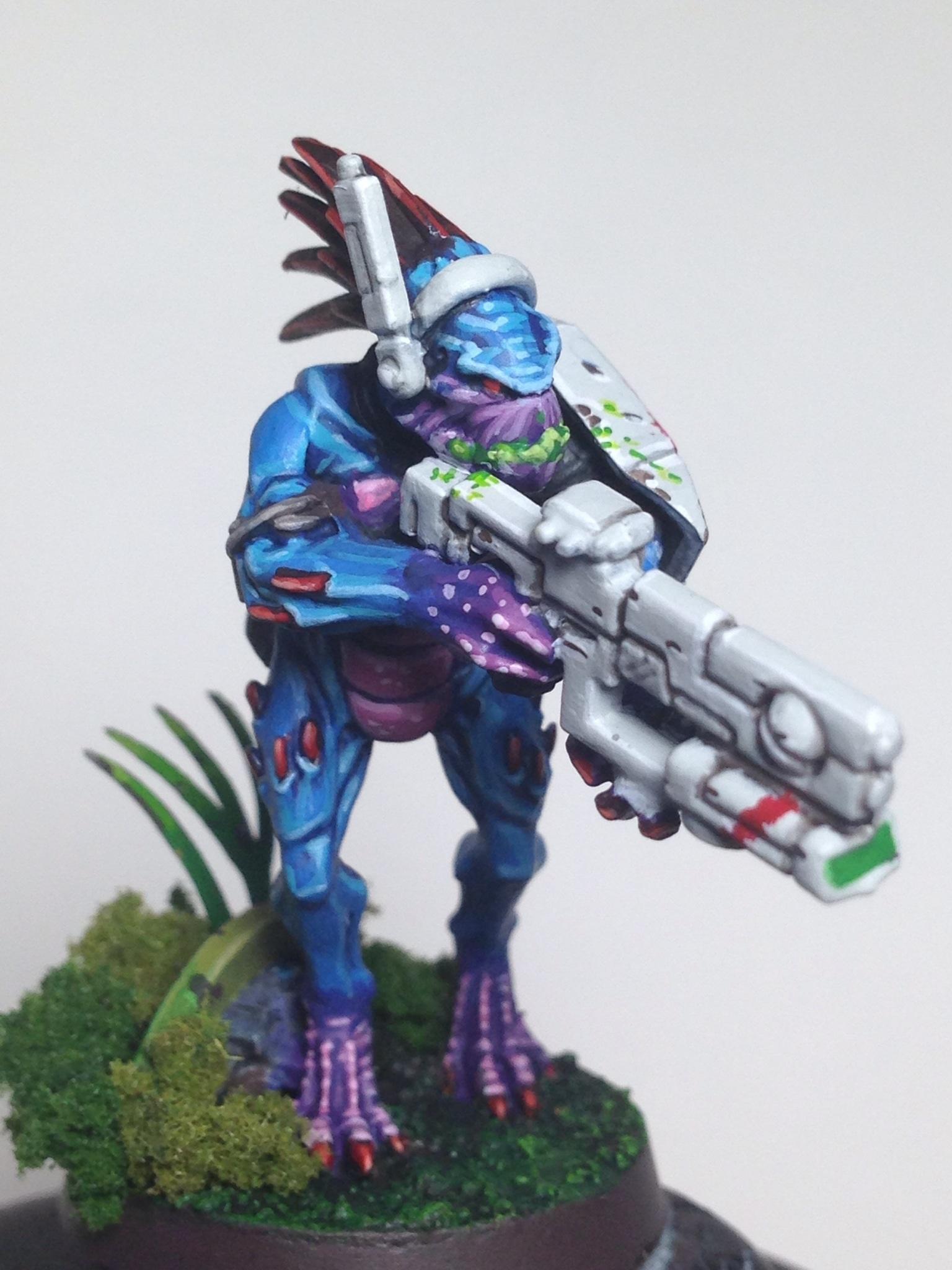 Camouflage, Conversion, Exotic, Fire Warriors, Jungle, Kitbash, Kroot, Kroot Mercenaries, Tau, Warhammer 40,000
