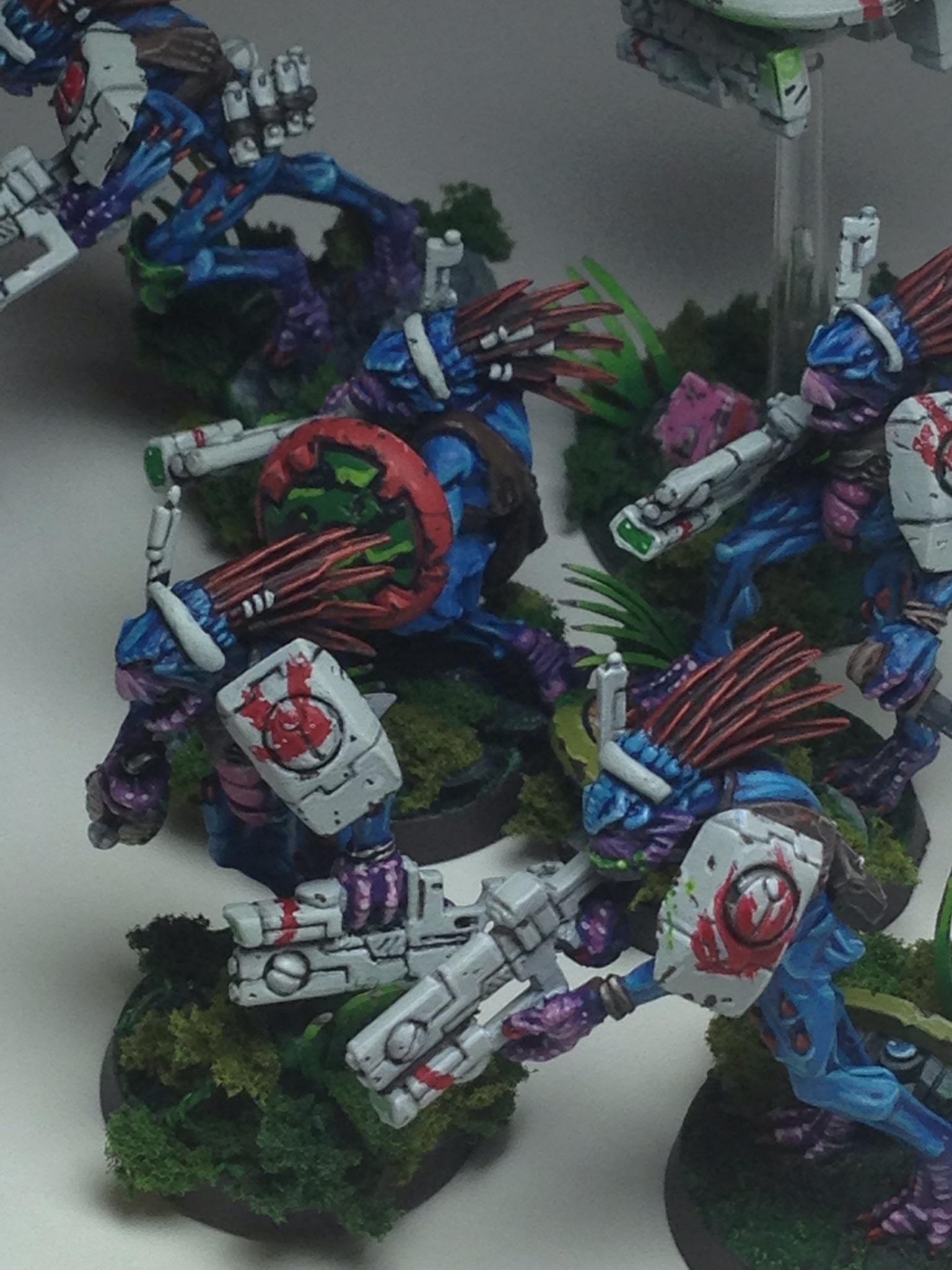 Camouflage, Conversion, Exotic, Fire Warriors, Jungle, Kitbash, Kroot, Kroot Mercenaries, Tau, Warhammer 40,000
