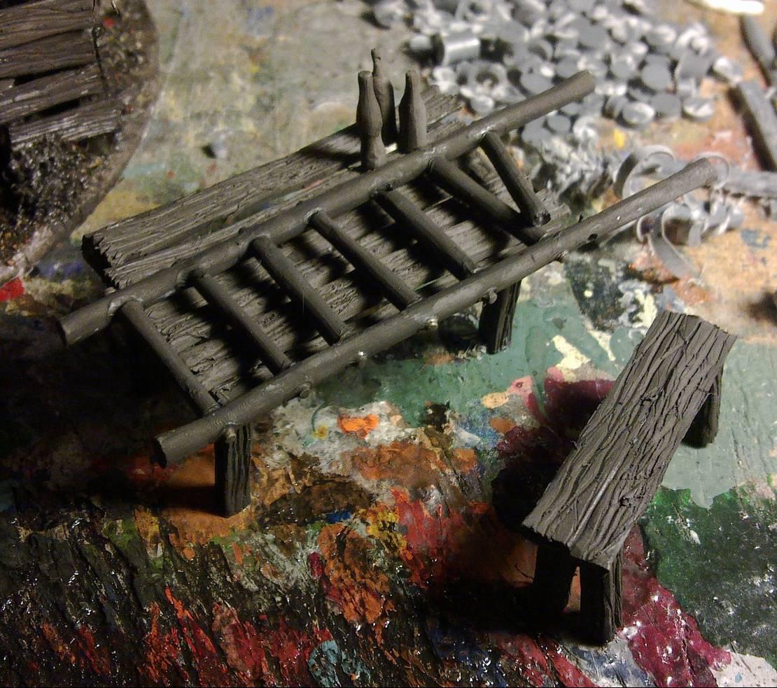 The start of the painting. 