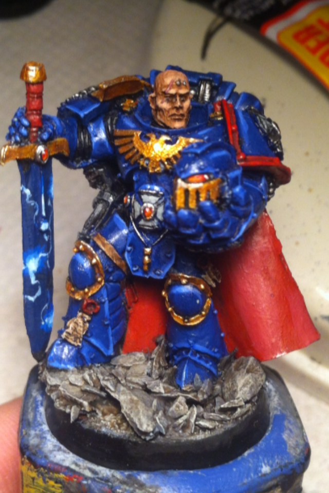 Space Marines, just a bit of a repaint really :\