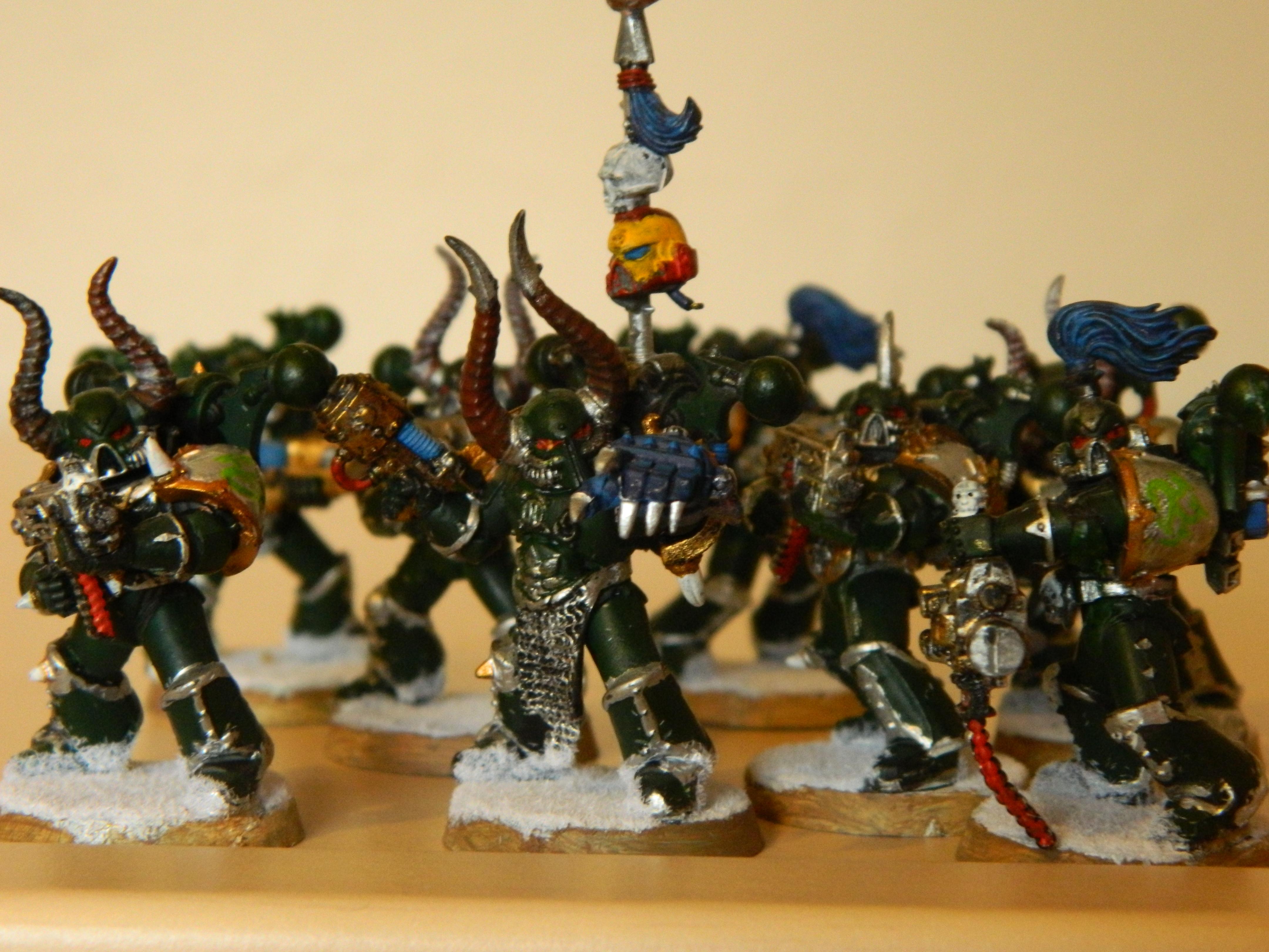 Alpha, Chaos Space Marines, Conversion, Dakka Dakka, Group, Snow, Squad