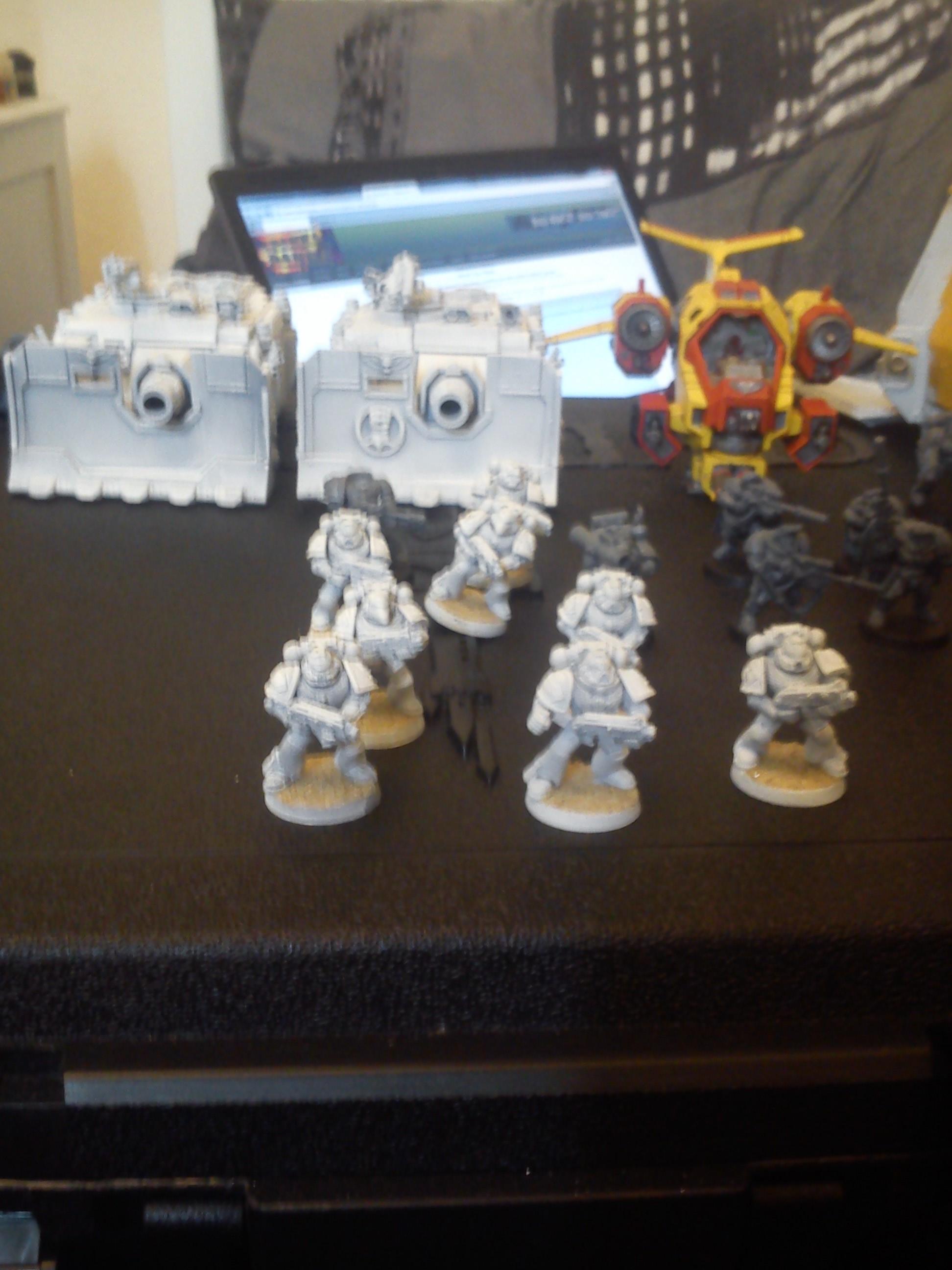 Imperial Fists, Scout Snipers, Tactical Squad, Vindicator