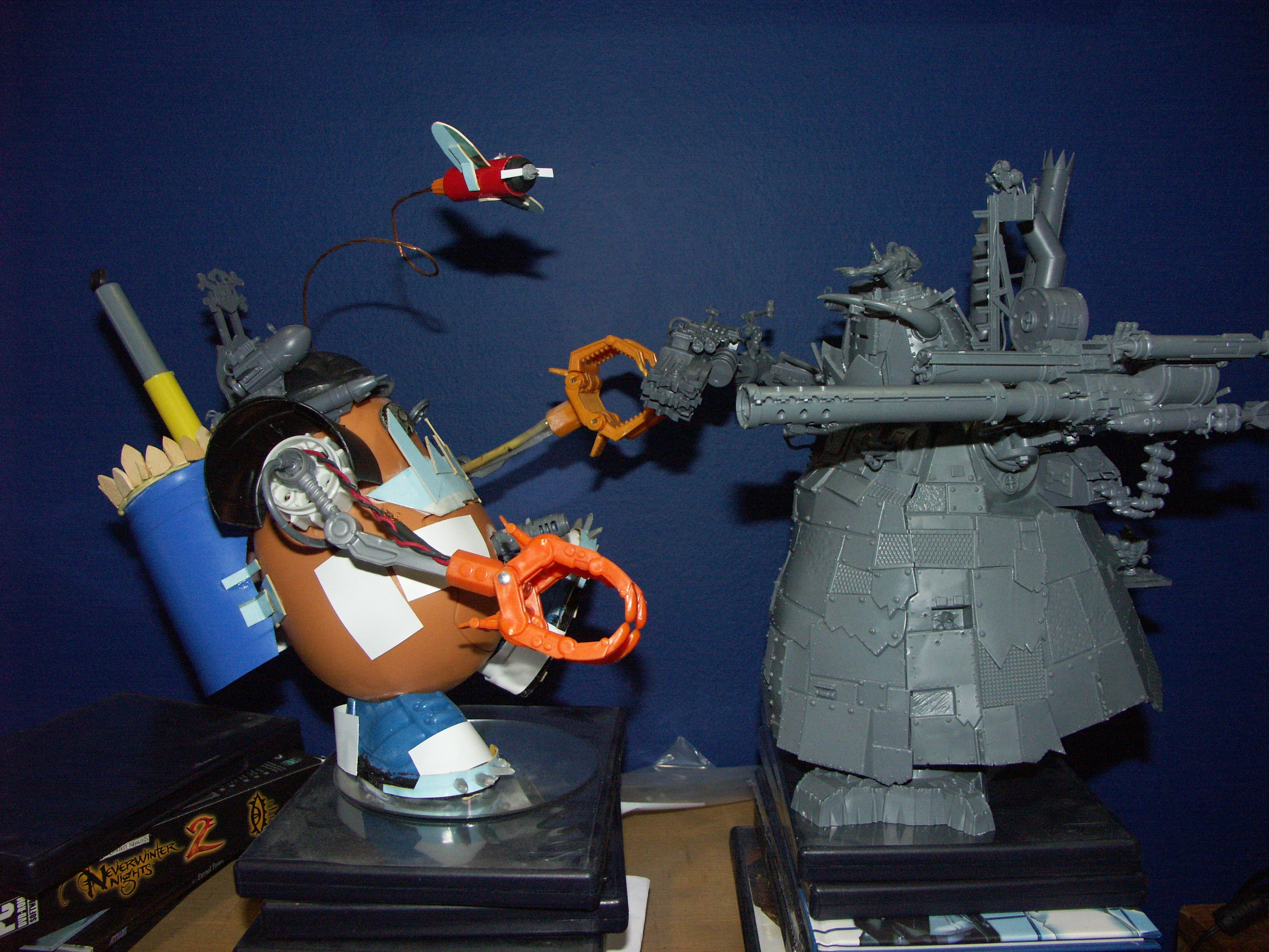 Orks, Scratch Build, Stompa, Tater Titan, Work In Progress
