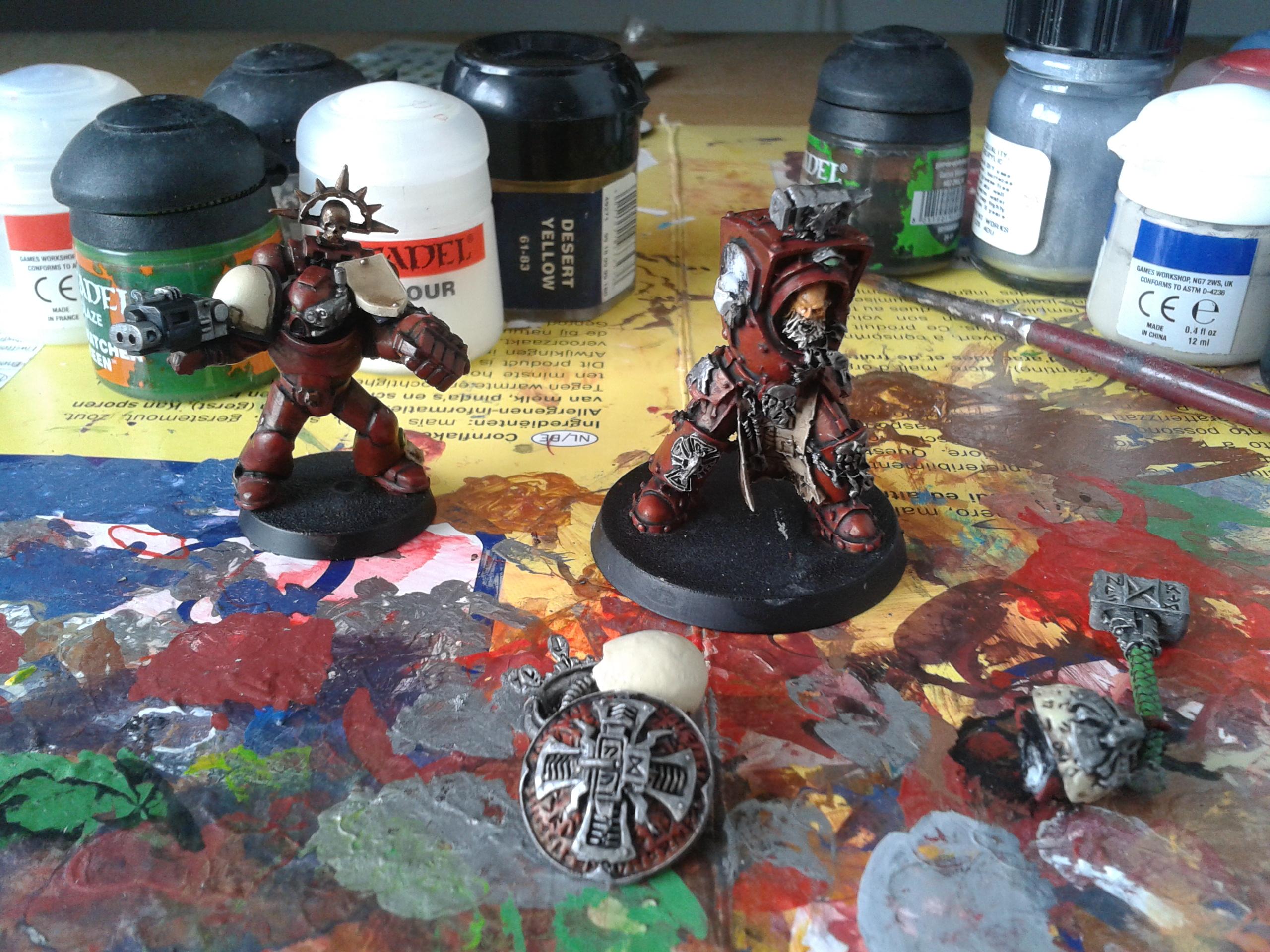 Arjac Rockfist, Blood Ravens, Captain, Chapter Master, Conversion, Deadshot, Gabriel Angelos, Pedro Kantor, Power Fist, Scratch Build, Space Marines, Space Wolves, Storm Shield, Terminator Armor, Thunder Hammer, Work In Progress