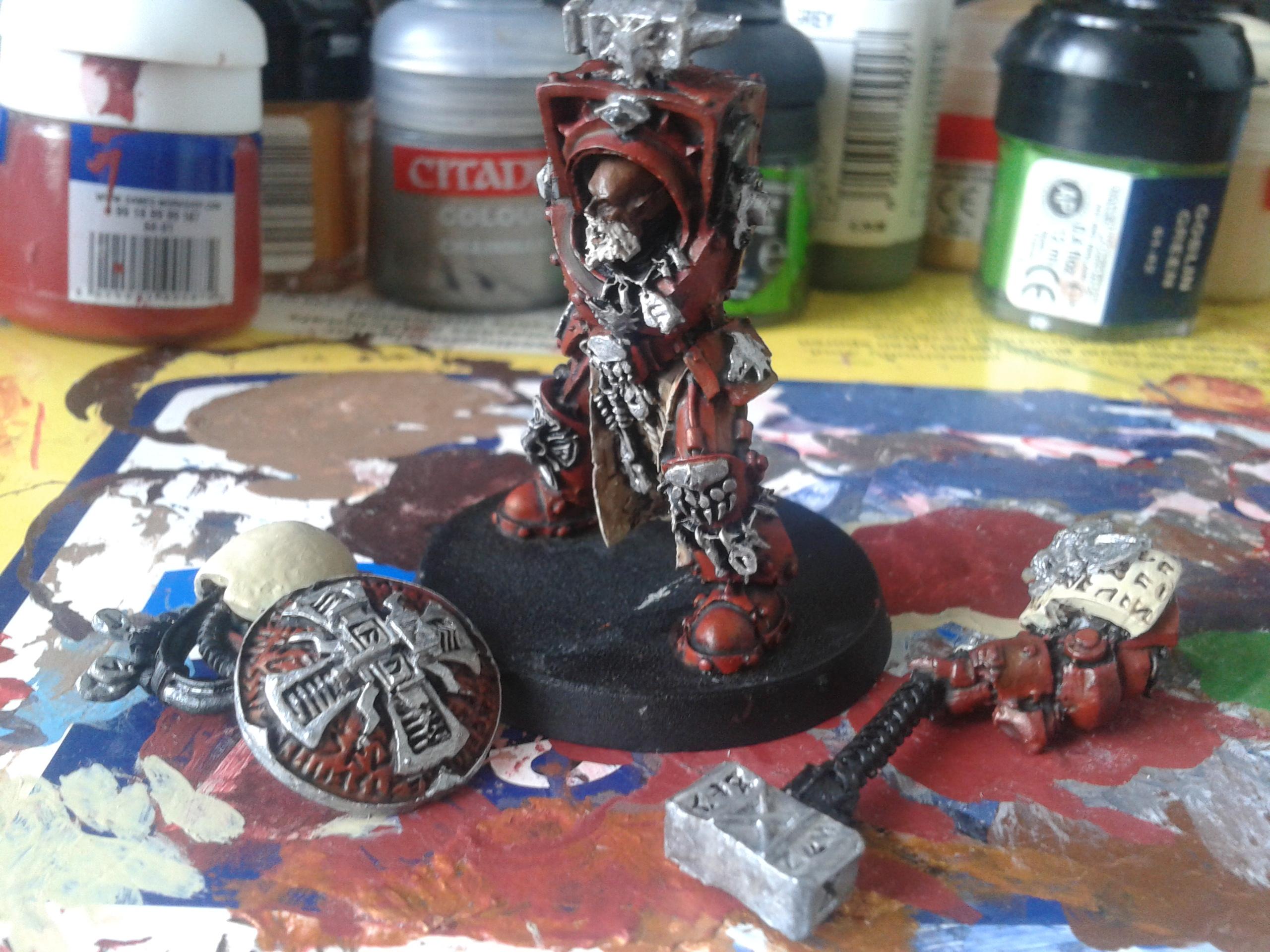 Arjac Rockfist, Blood Ravens, Chapter Master, Deadshot, Gabriel Angelos, Space Marines, Space Wolves, Storm Shield, Terminator Armor, Thunder Hammer, Work In Progress