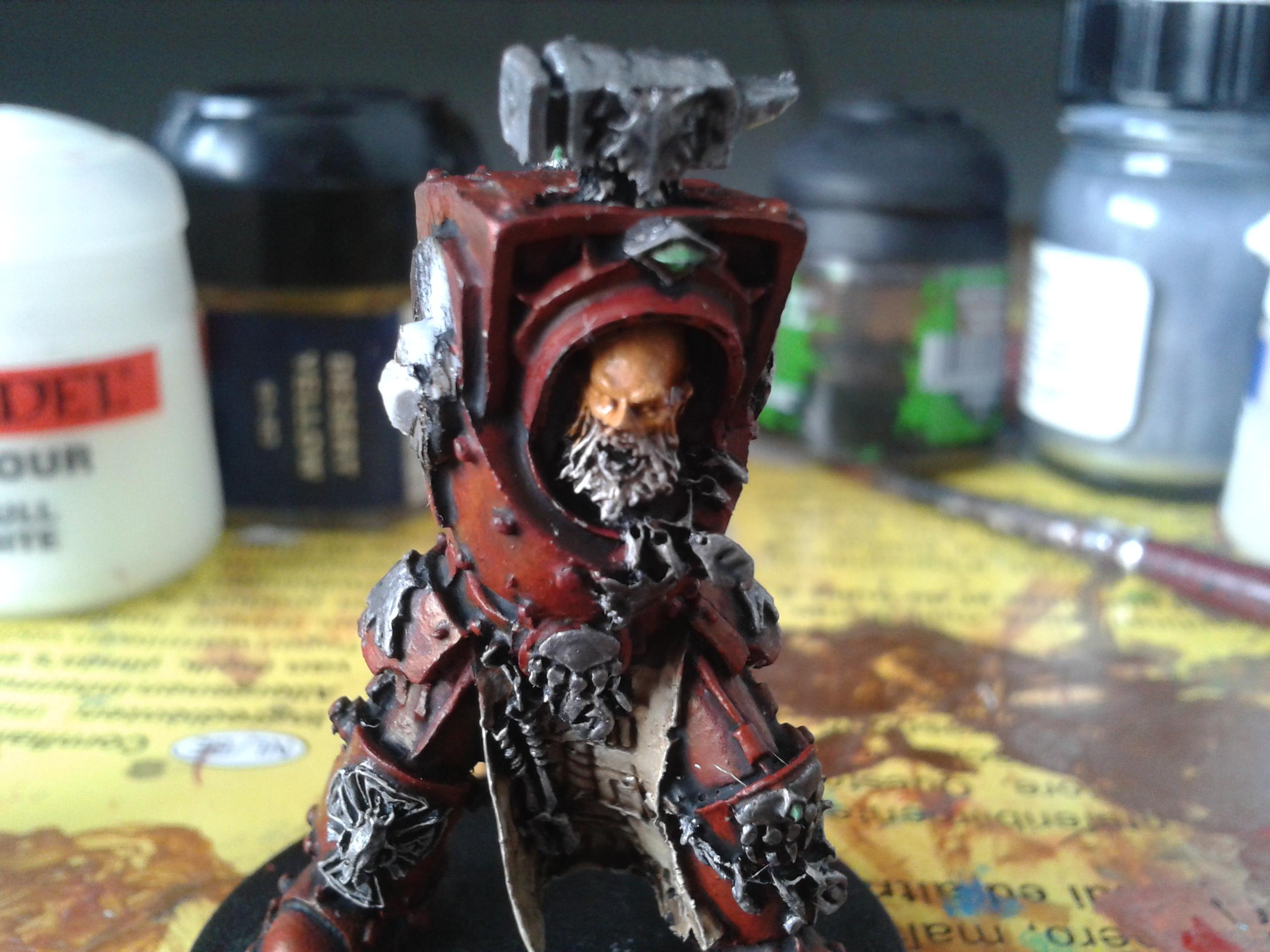 Arjac Rockfist, Blood Ravens, Chapter Master, Deadshot, Gabriel Angelos, Space Marines, Space Wolves, Storm Shield, Terminator Armor, Thunder Hammer, Work In Progress