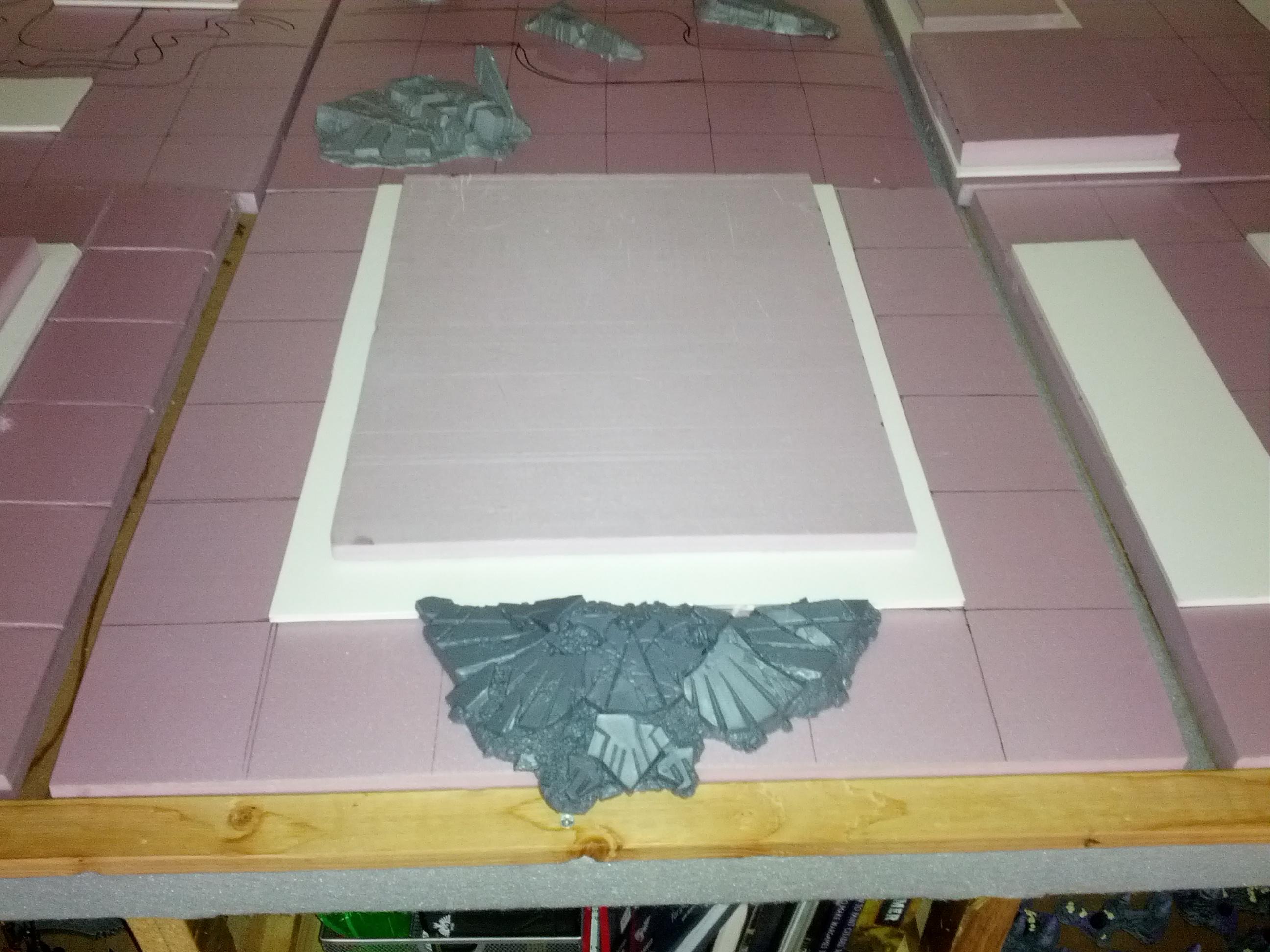 Shattered Plaza in foam