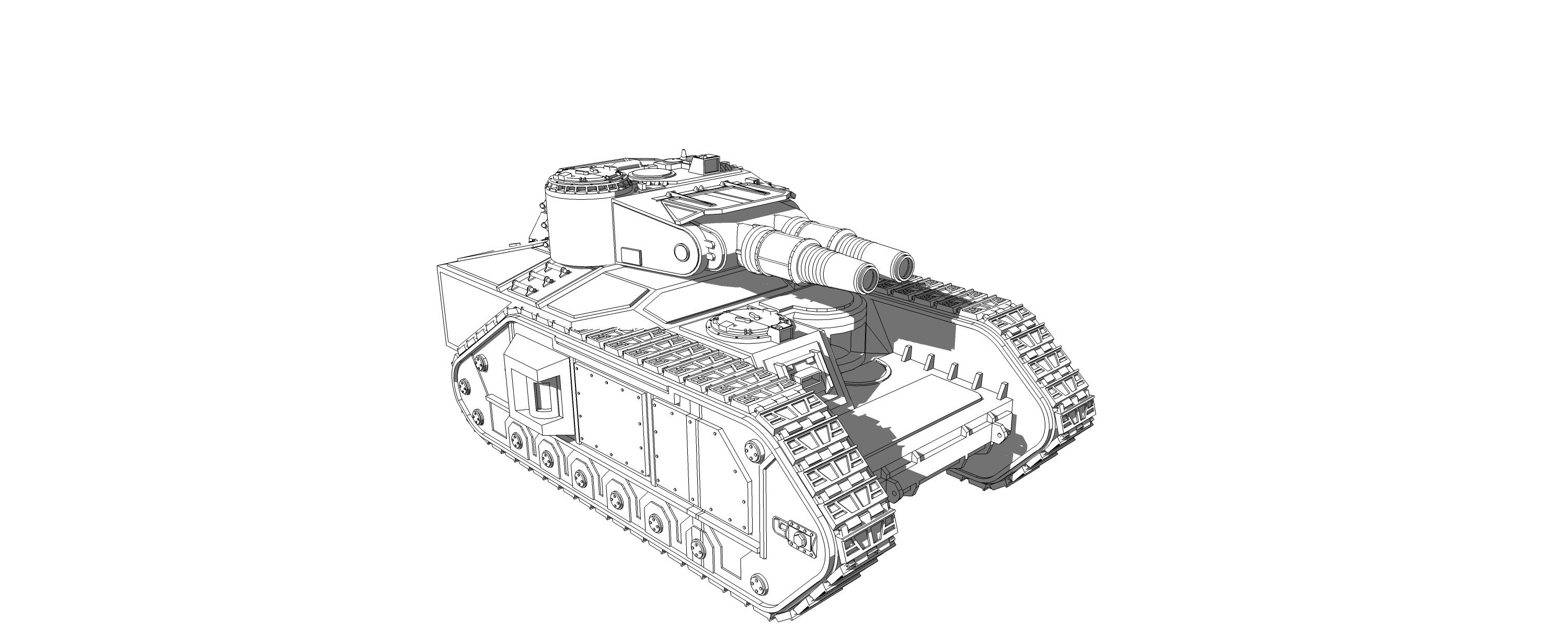 Imperial Guard, Macharius, Scratch Build, Super-heavy, Tank, Tanl