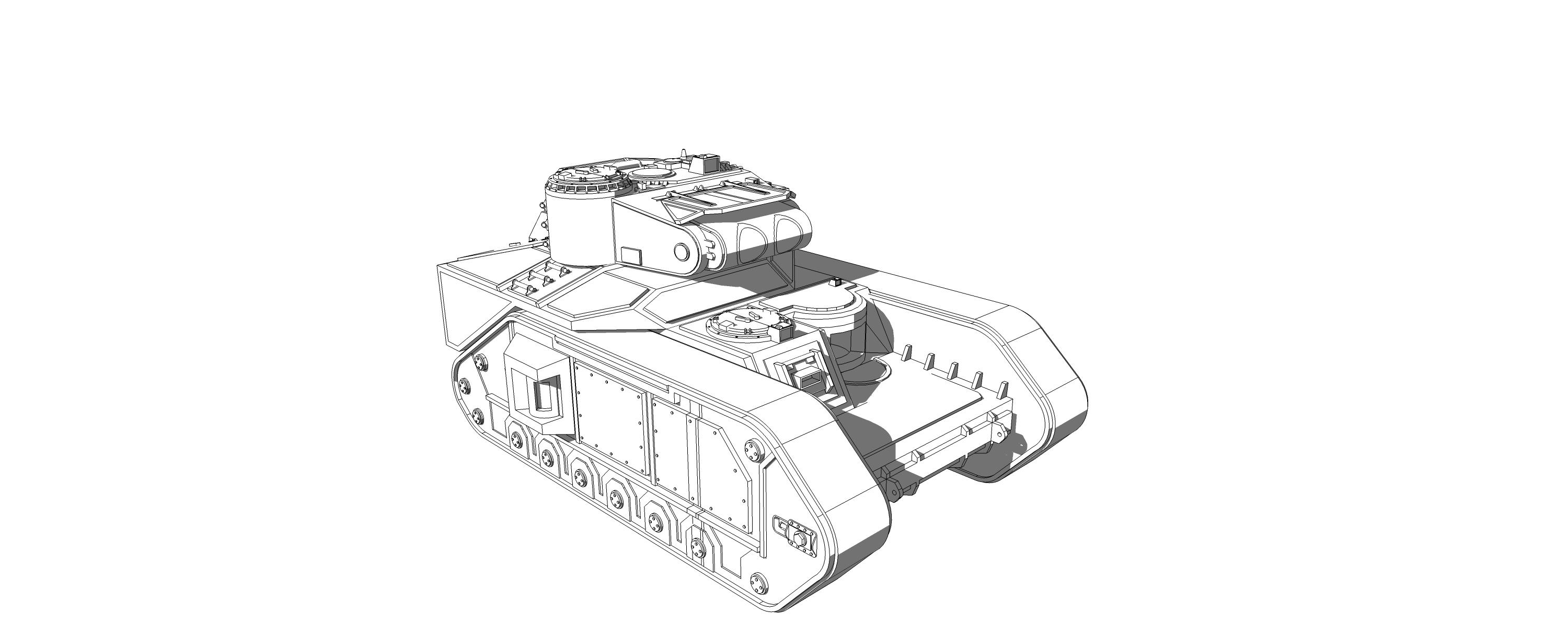 Imperial Guard, Macharius, Scratch Build, Super-heavy, Tank, Tanl