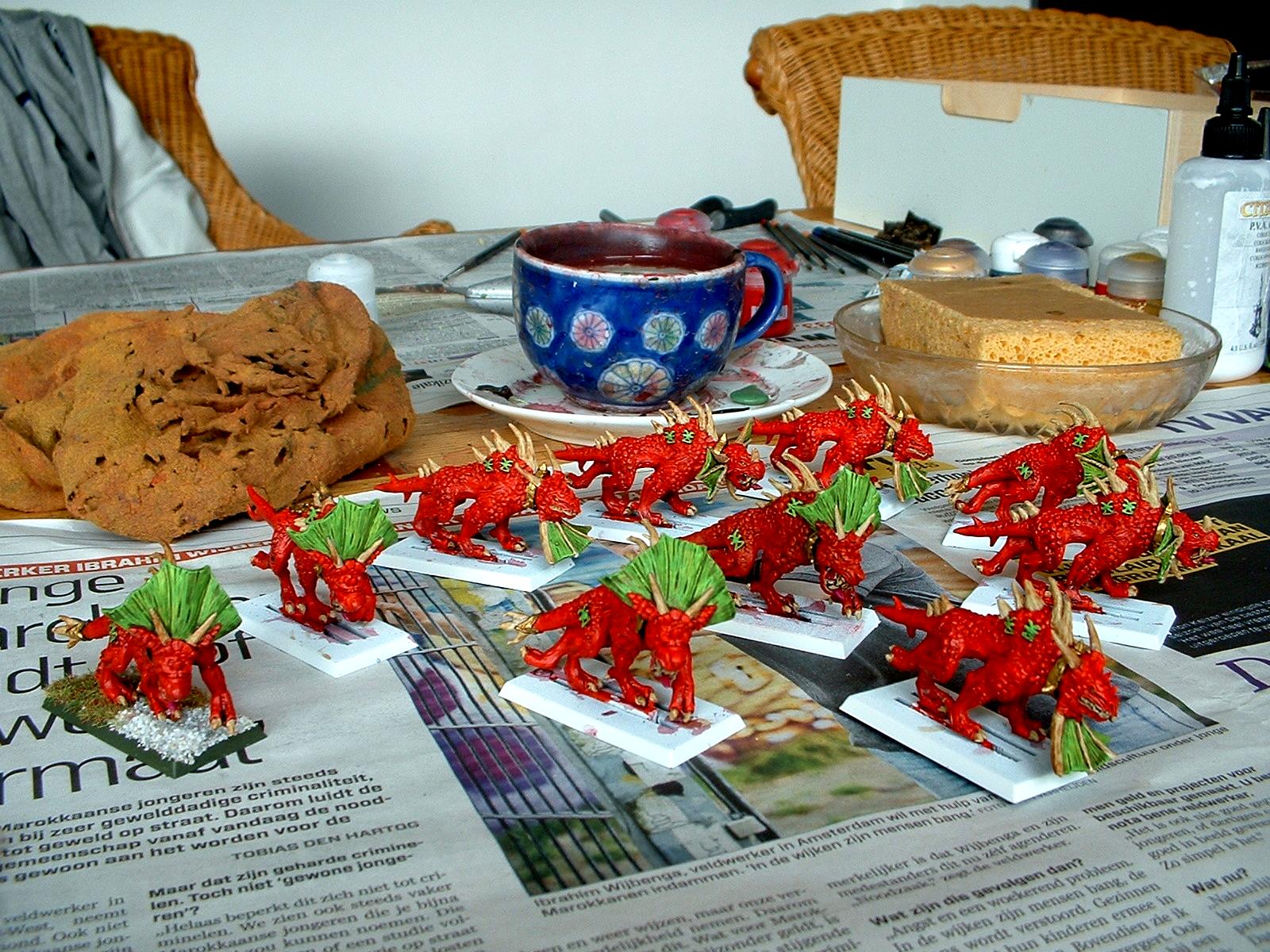 Chaos, Daemons, Flesh Hounds, Khorne, Work In Progress
