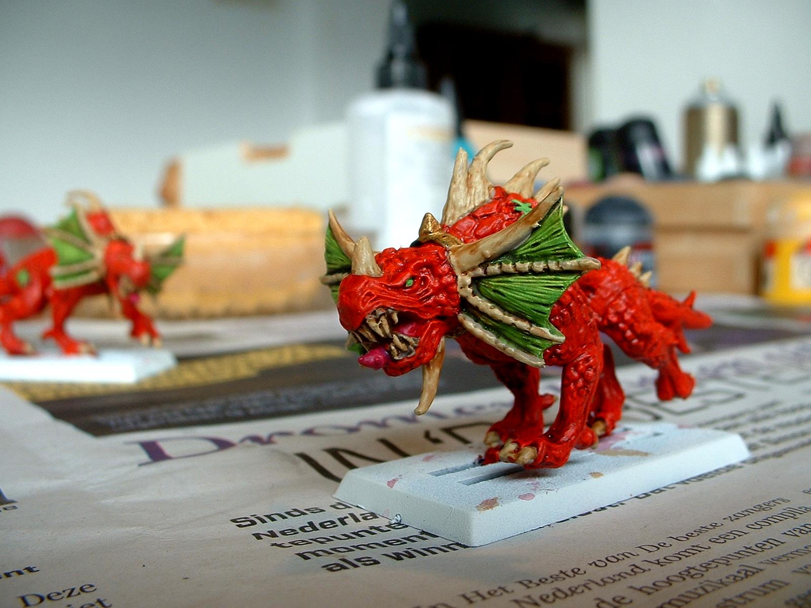 Chaos, Daemons, Flesh Hounds, Khorne, Work In Progress