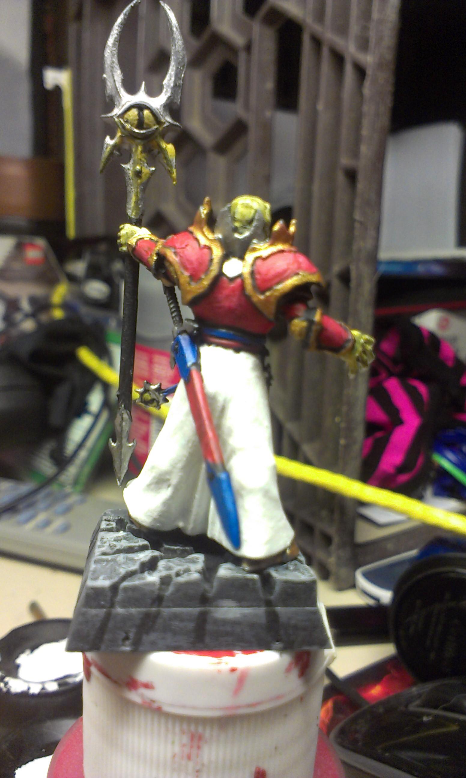 Chaos, Jesus, Raptors, Sorcerer, Warhammer Fantasy