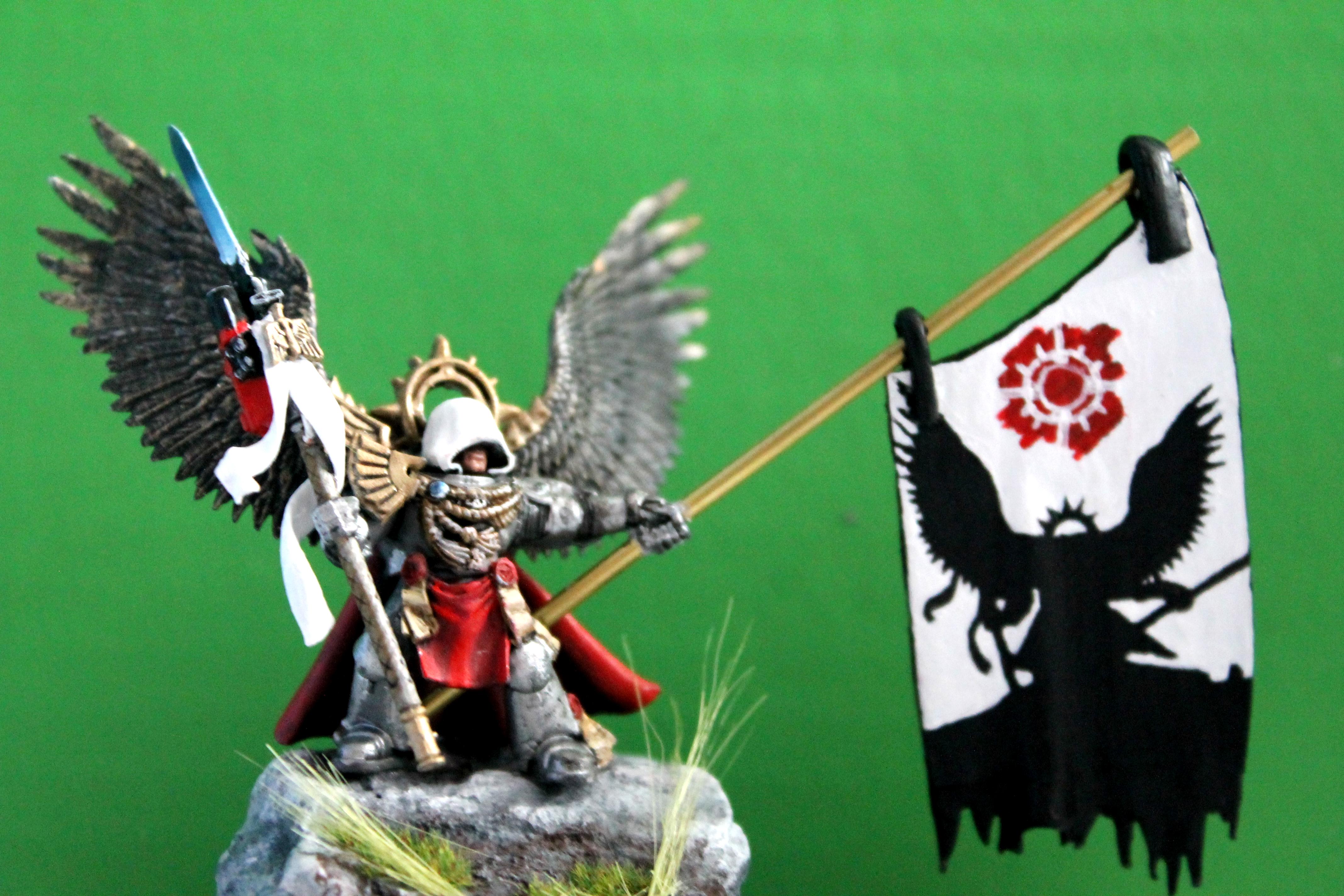 Banner, Base, Cape, Conversion, Dark Angels, Gold, Grey Knights, Halberd, Headquarters, Metalic, Space Marines, Stone, Winged
