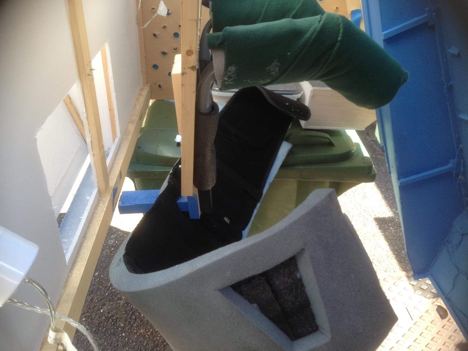Then added the back support to the harness, Job done