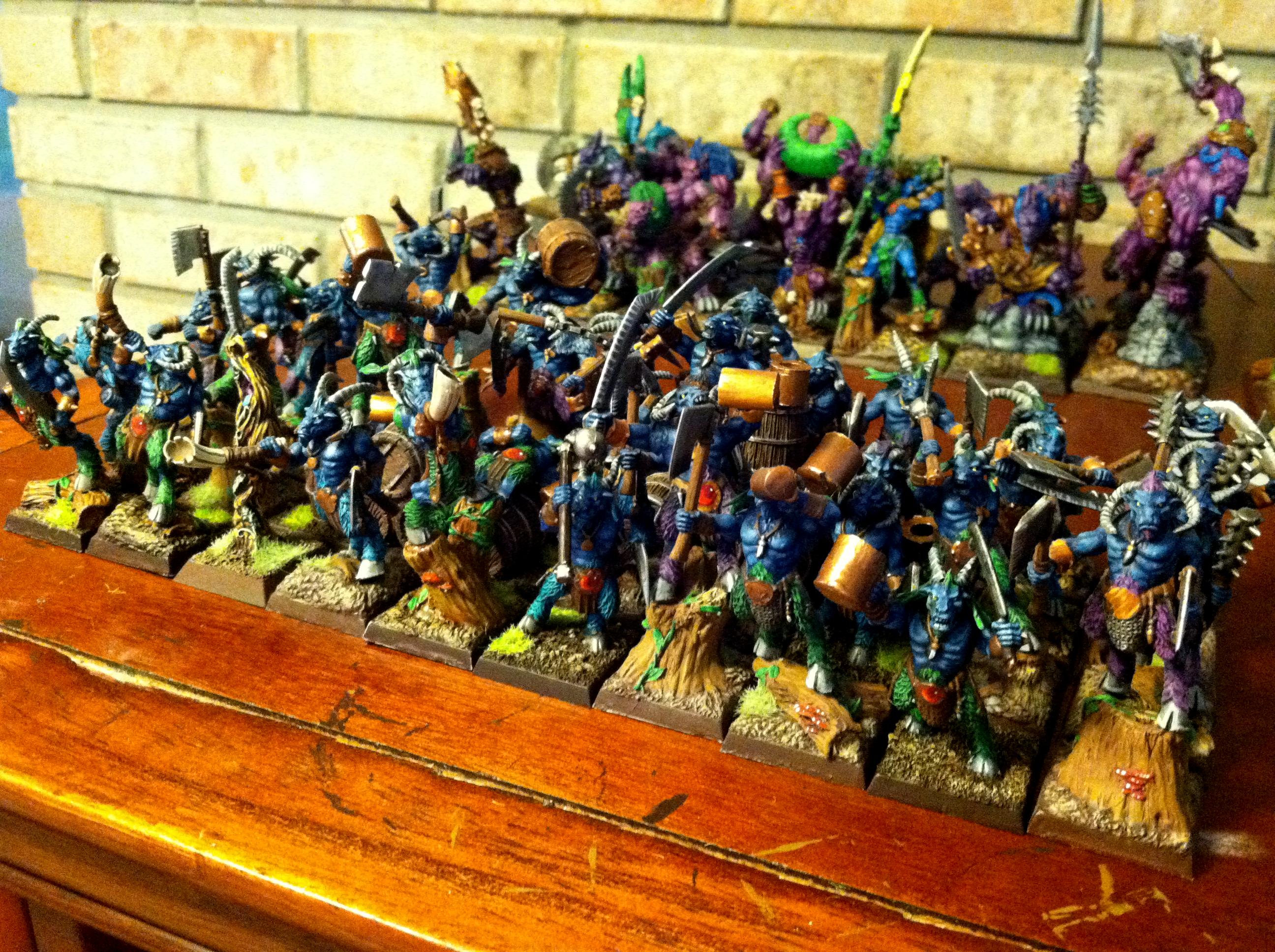 Beastmen, Sylvan, Warhammer Fantasy, Wood Elves
