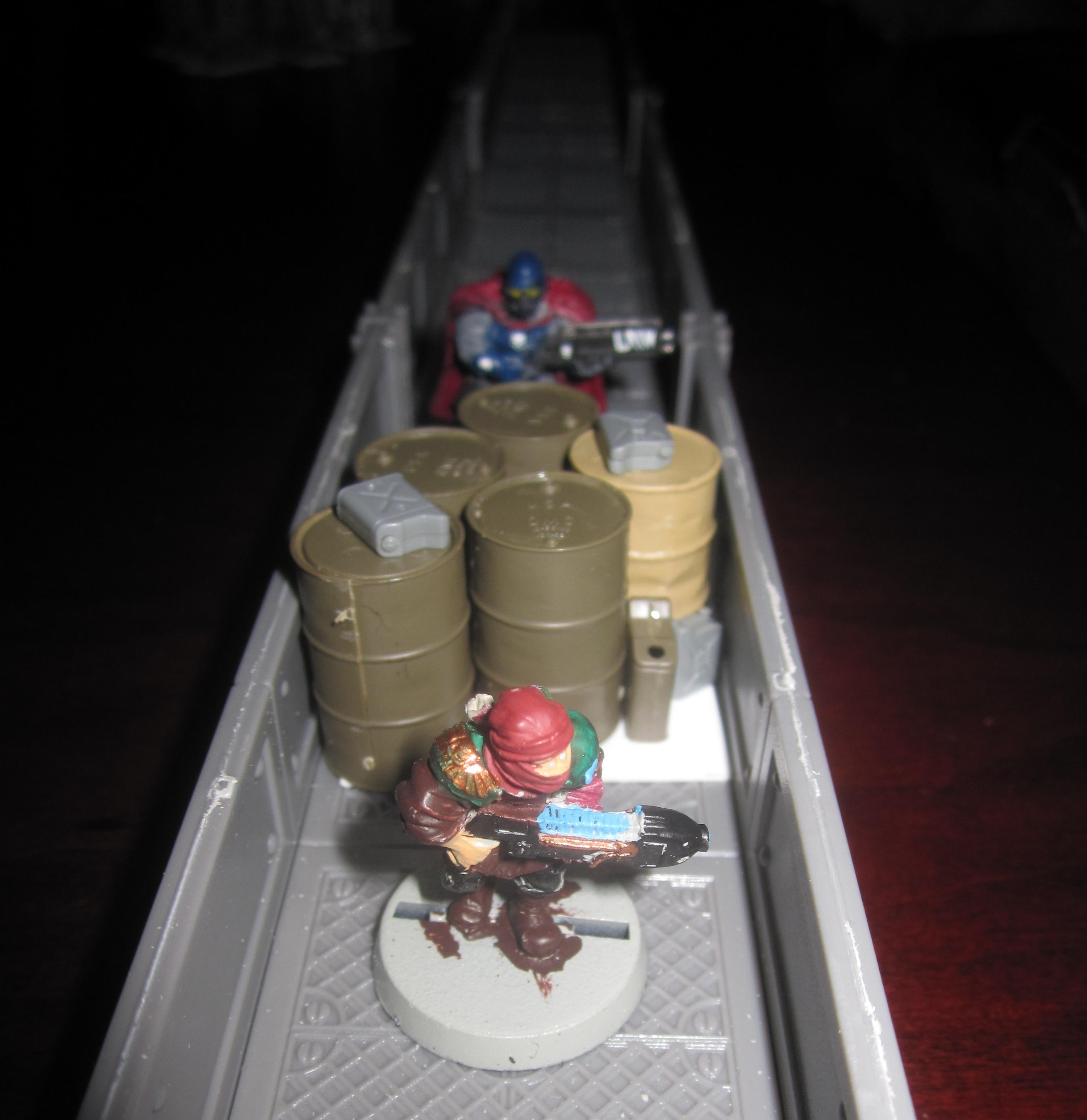 Barricades, Corridors, Creative Gamescapes, Interior, Space Corridors, Space Hulk