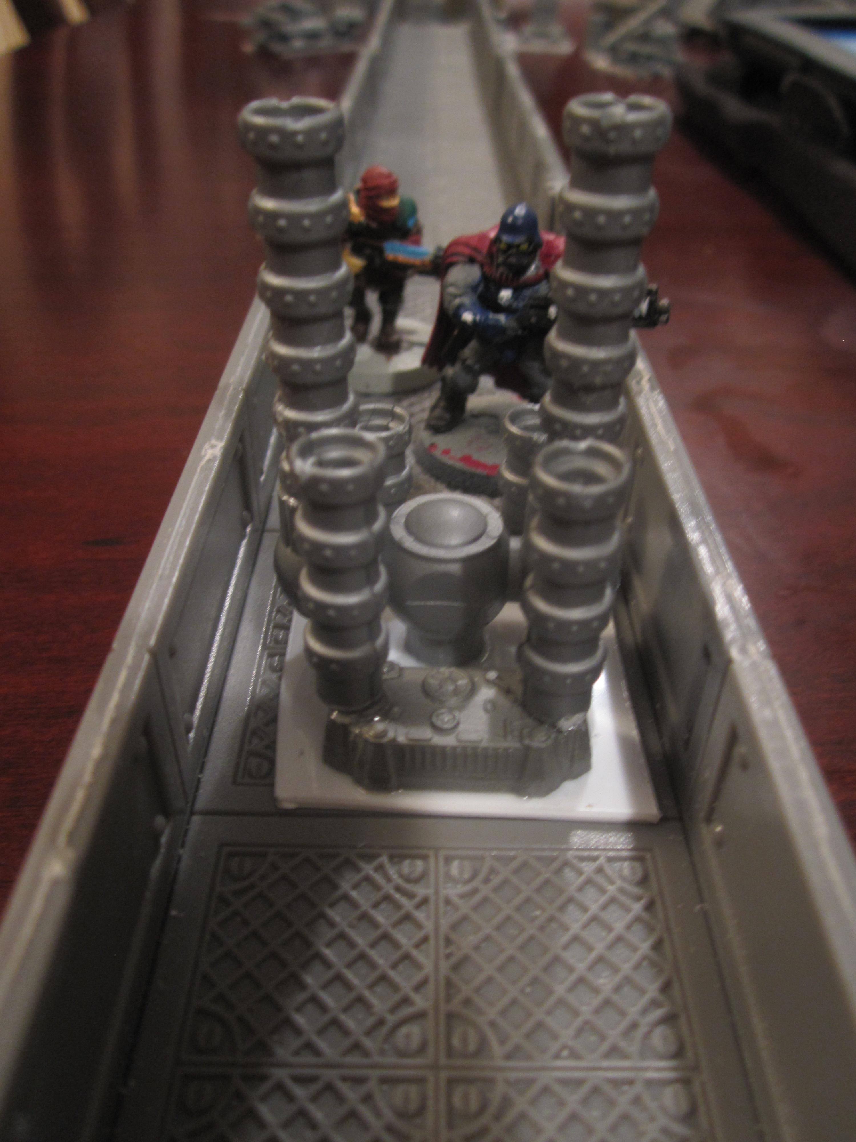 Barricades, Corridors, Creative Gamescapes, Interior, Space Corridors, Space Hulk